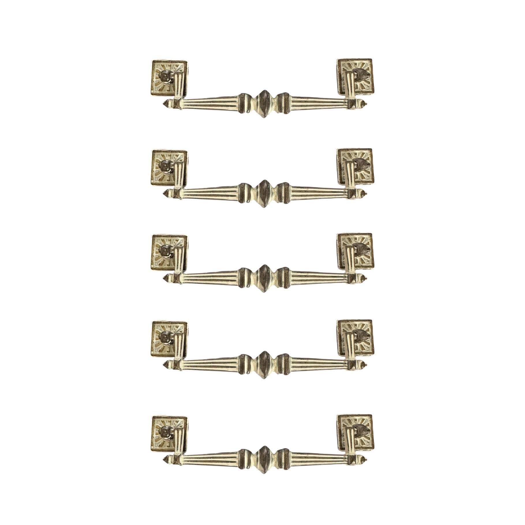 Henry Link Bali Hai Hardware 5" Center - Original Vintage Drawer Pull for 1970s Faux Bamboo Dresser or Chest Drawer with 5 Inch Holes - Thumbnail 8