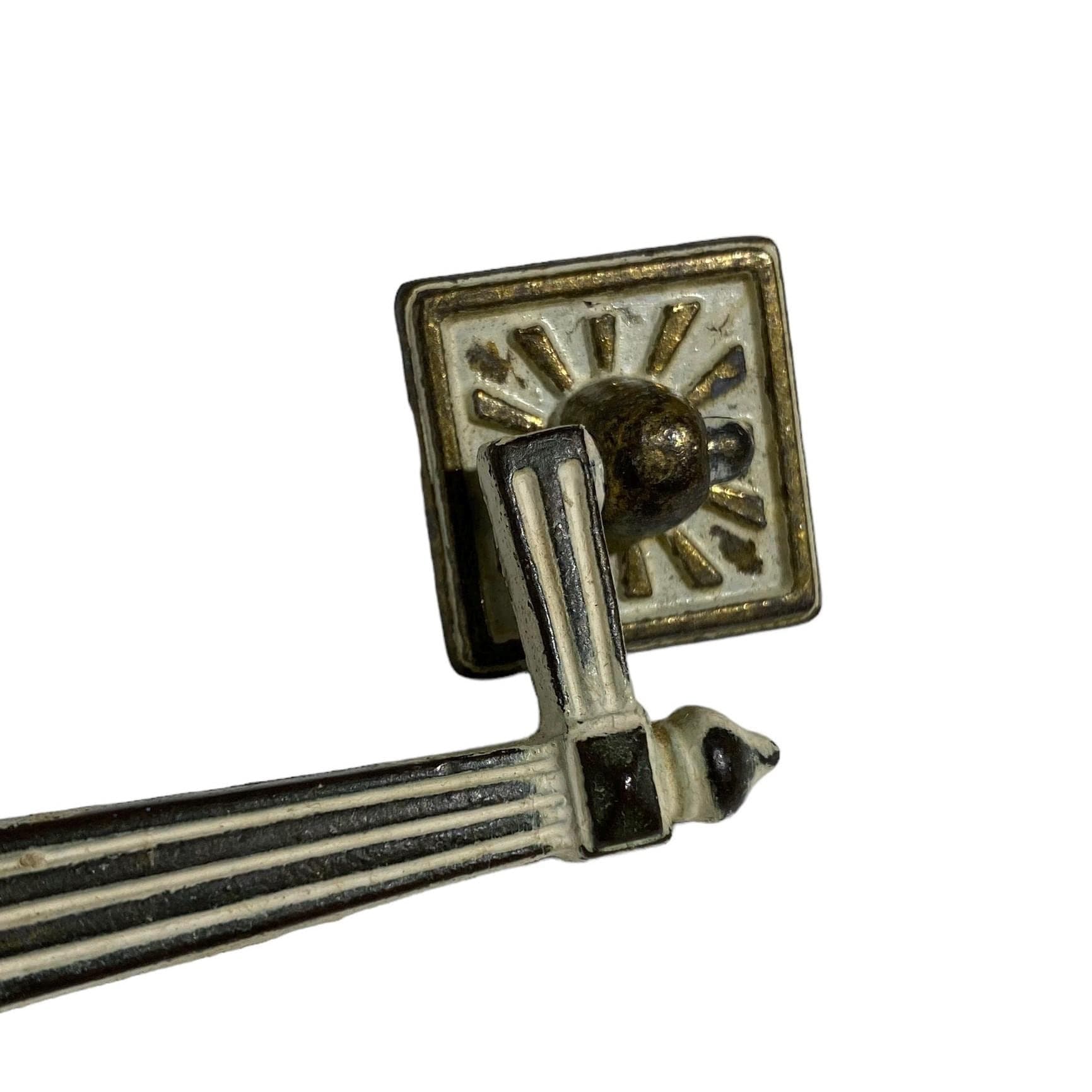 Henry Link Bali Hai Hardware 5" Center - Original Vintage Drawer Pull for 1970s Faux Bamboo Dresser or Chest Drawer with 5 Inch Holes - Thumbnail 5