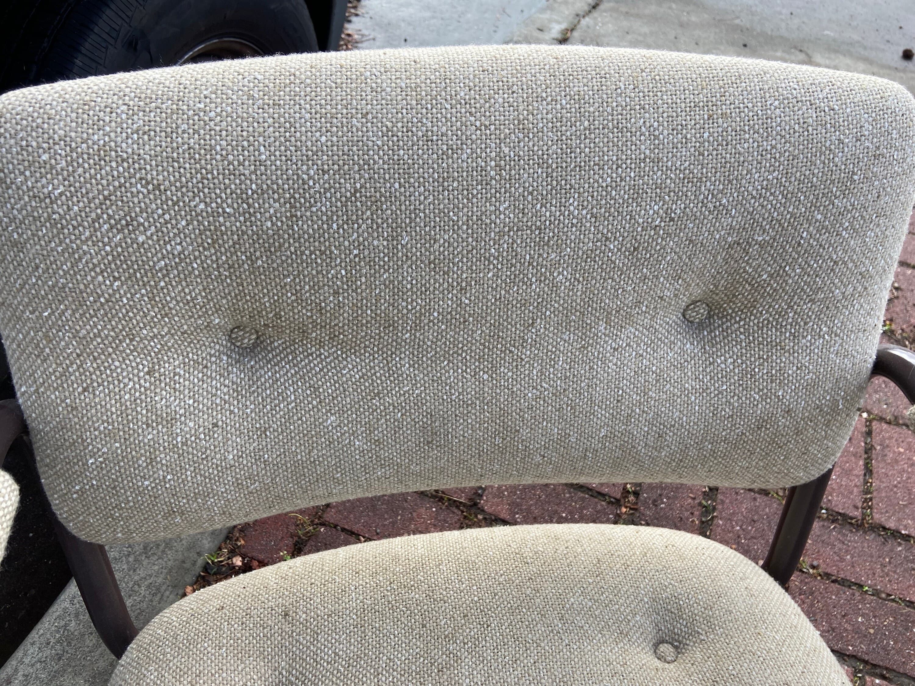 Steelcase vintage cantilevered upholstered armchairs set - Thumbnail 9