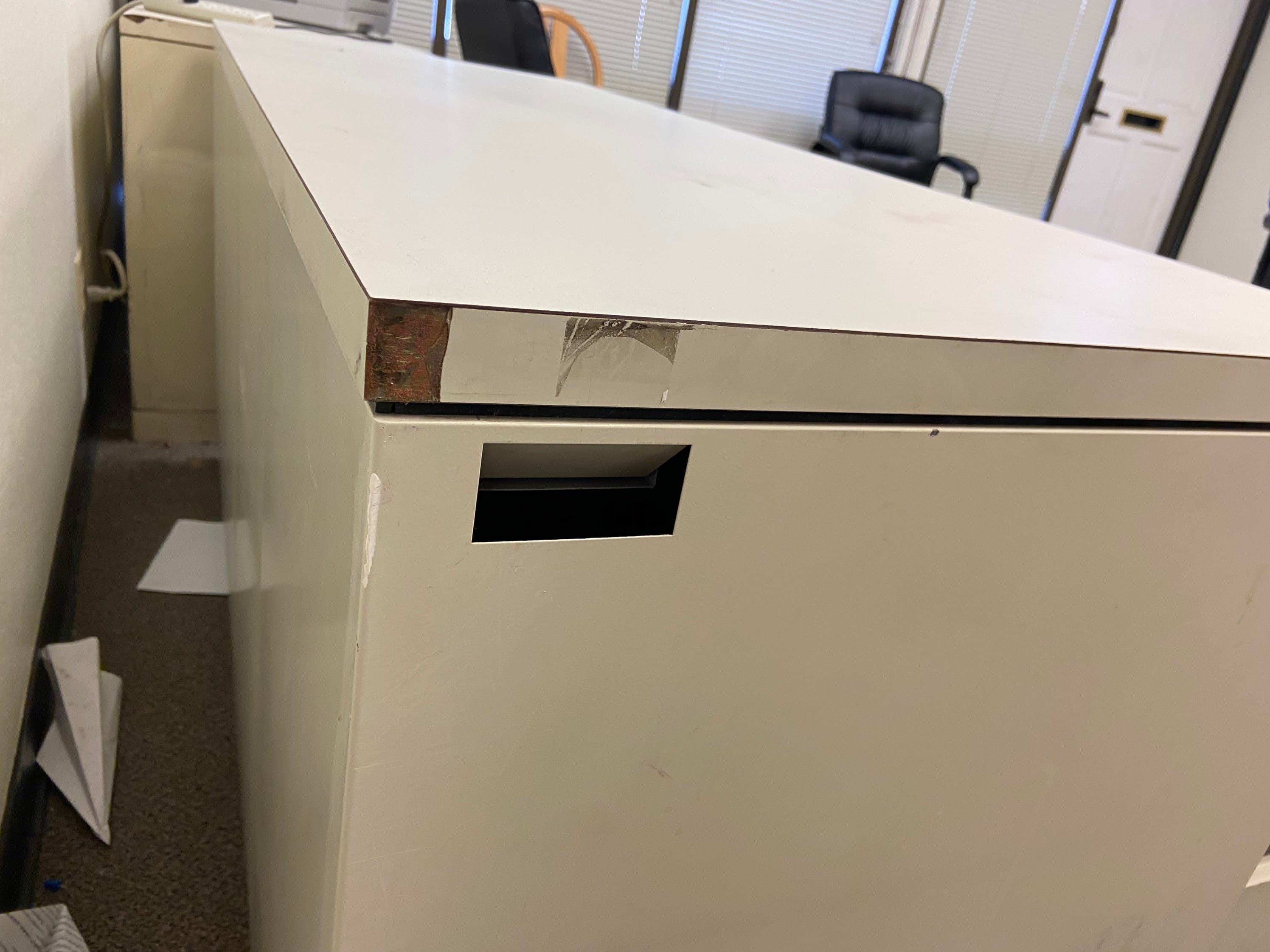 Allsteel vintage mid century modern metal credenza sideboard - Thumbnail 2