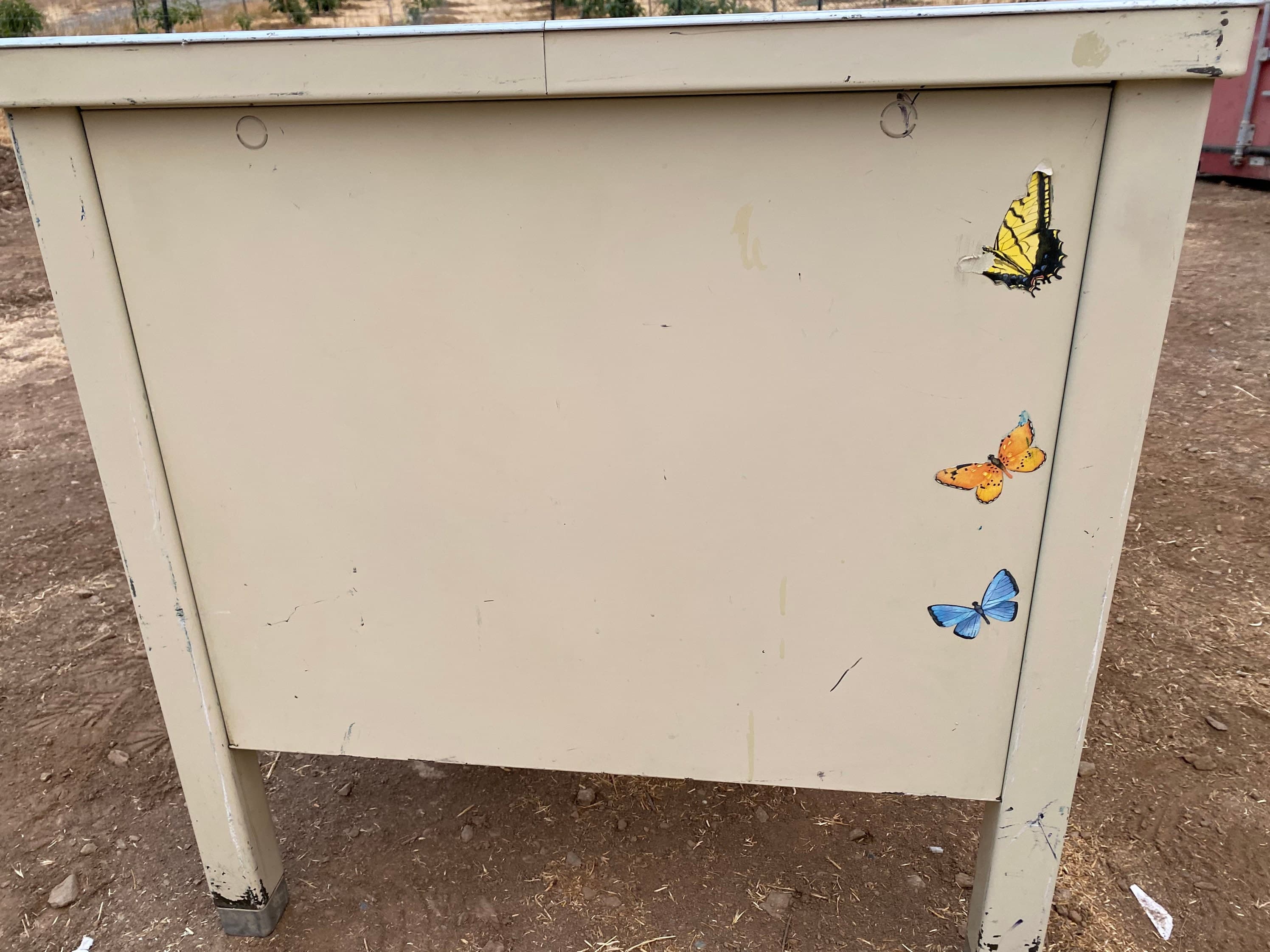 General fireproofing vintage metal tanker desk - Thumbnail 5