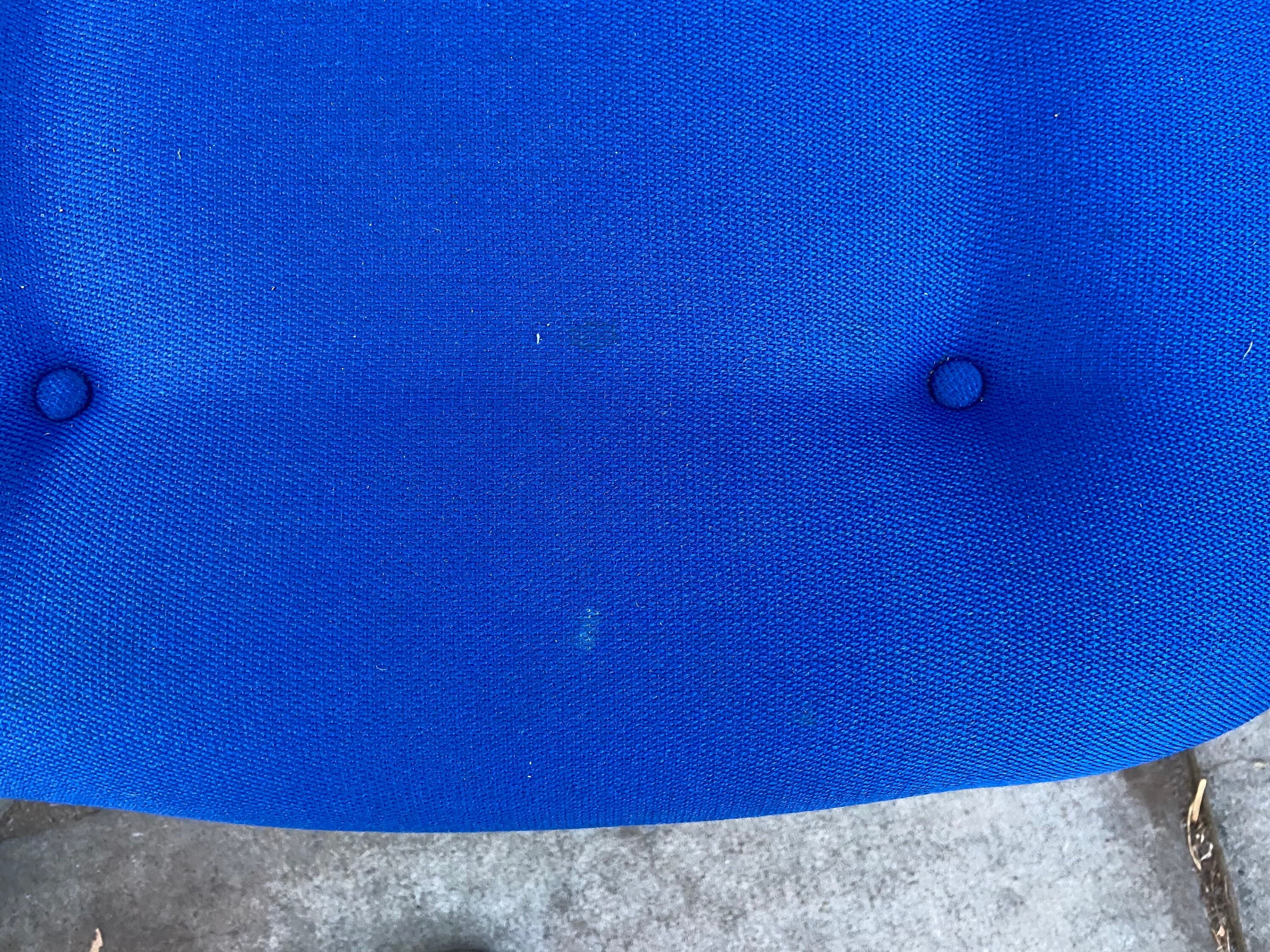 Vintage mid century modern steelcase cantilevered upholstered accent chairs set of 5 - Thumbnail 8