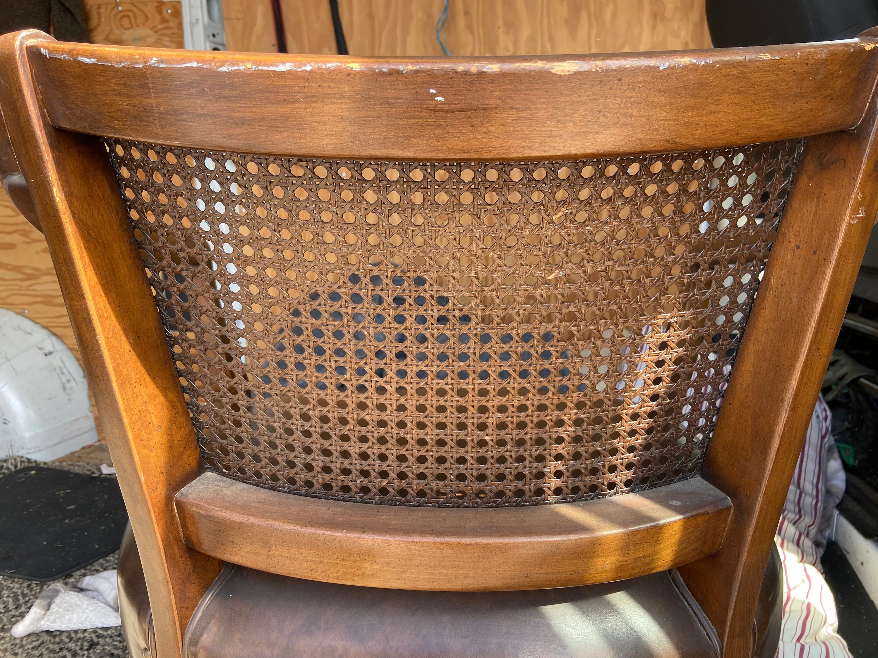 Shafer brothers vintage cane back side chairs - Thumbnail 3