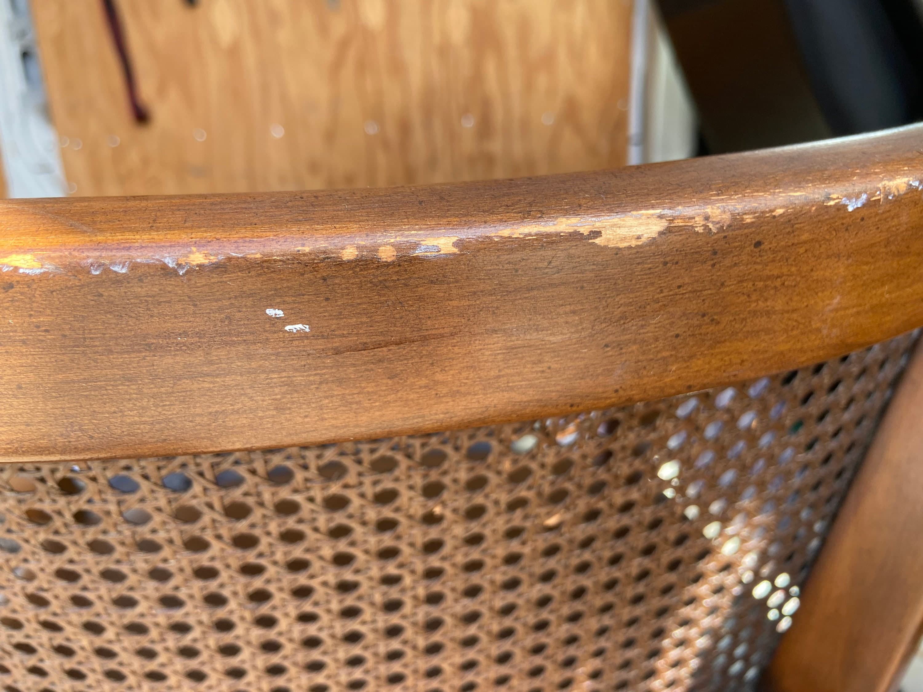 Shafer brothers vintage cane back side chairs - Thumbnail 5