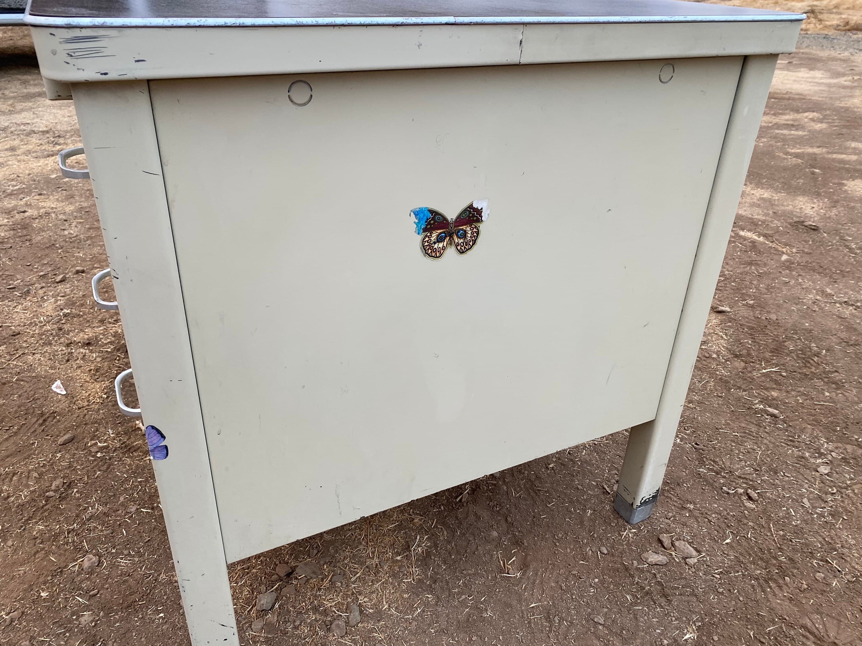 General fireproofing vintage metal tanker desk - Thumbnail 7