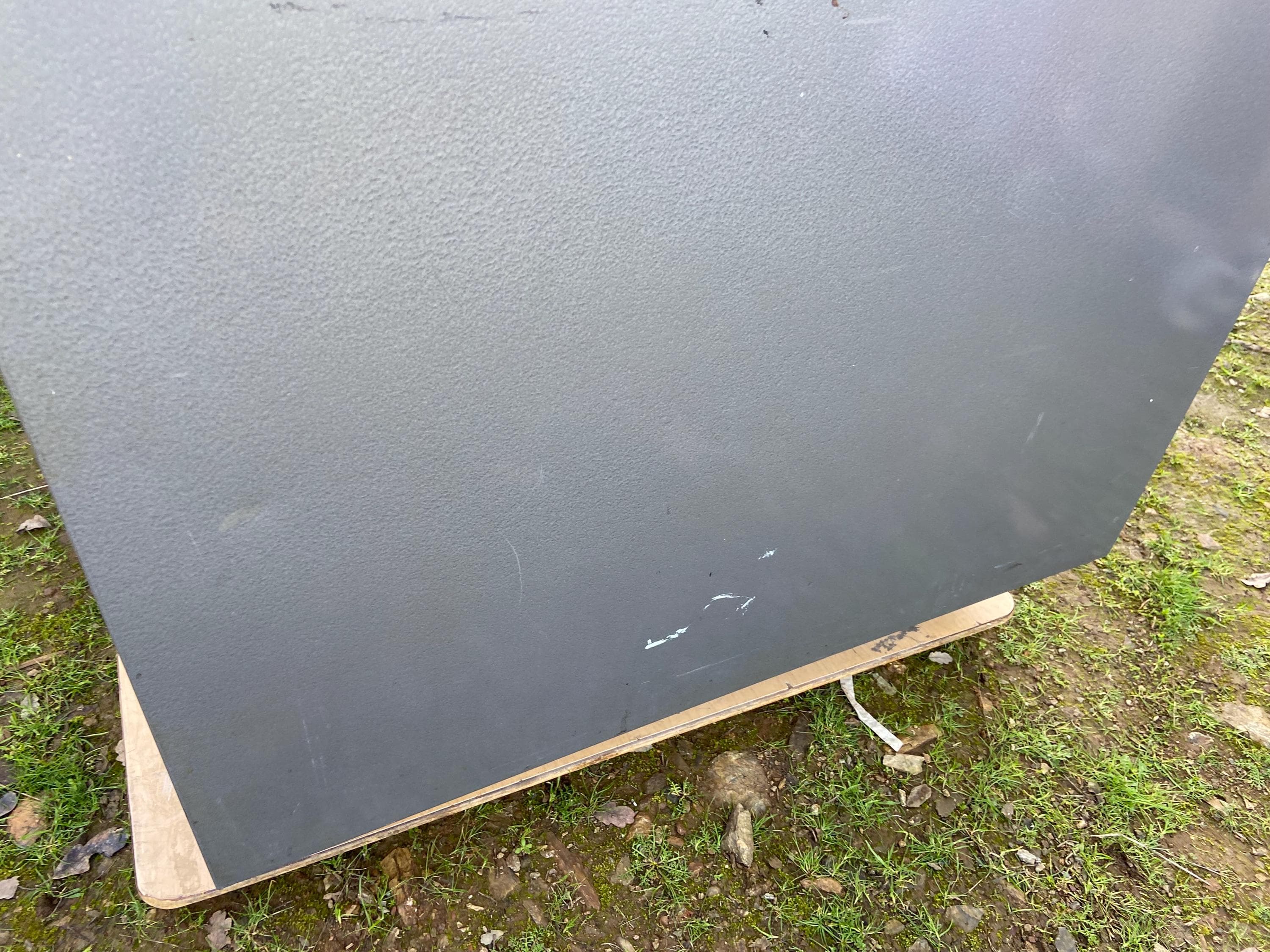 Vintage mid century modern metal tanker desk credenza workbench - Thumbnail 3