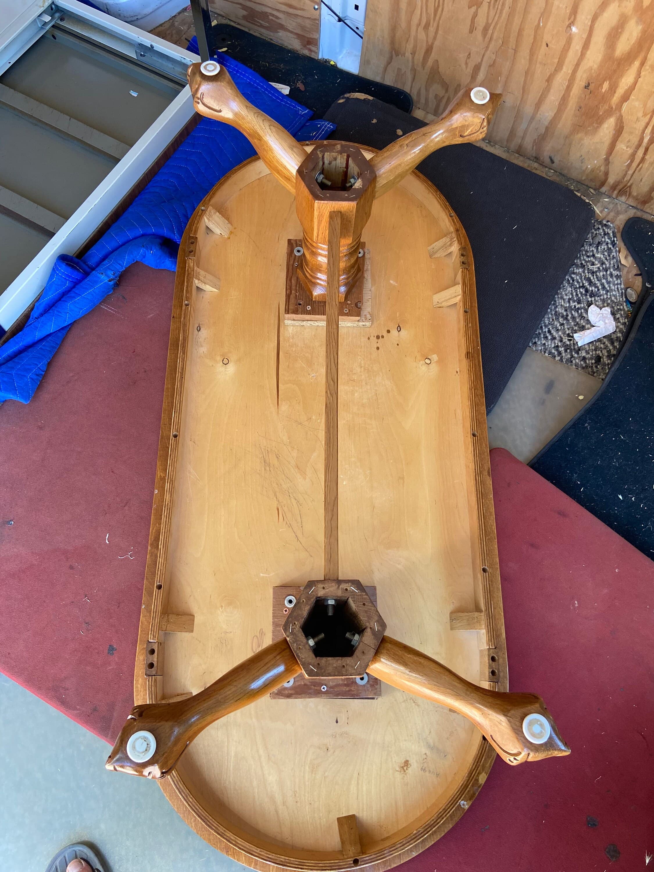 1990’s vintage oak coffee table - Thumbnail 6