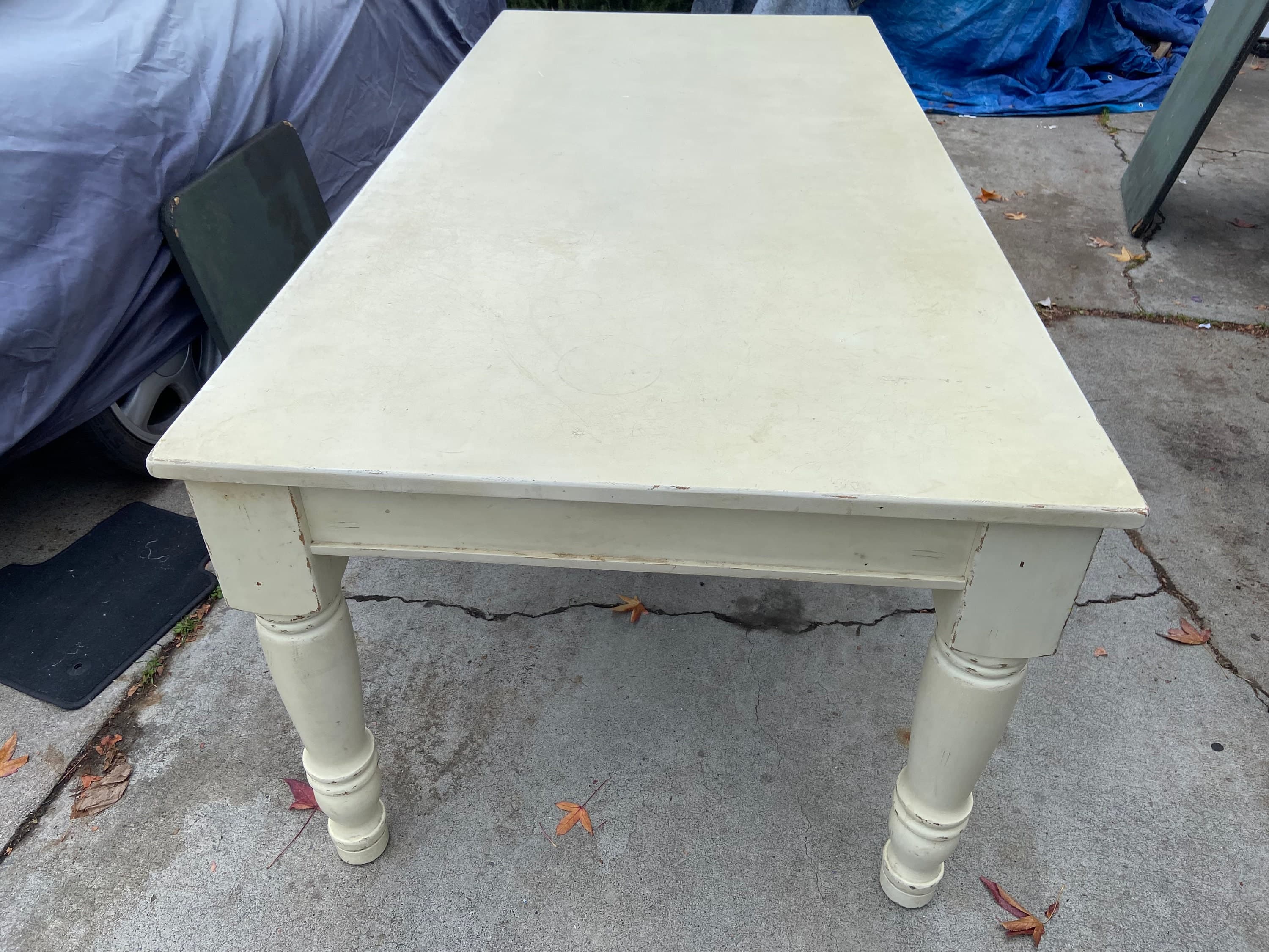 Pottery barn farmhouse rustic kitchen table - Thumbnail 6