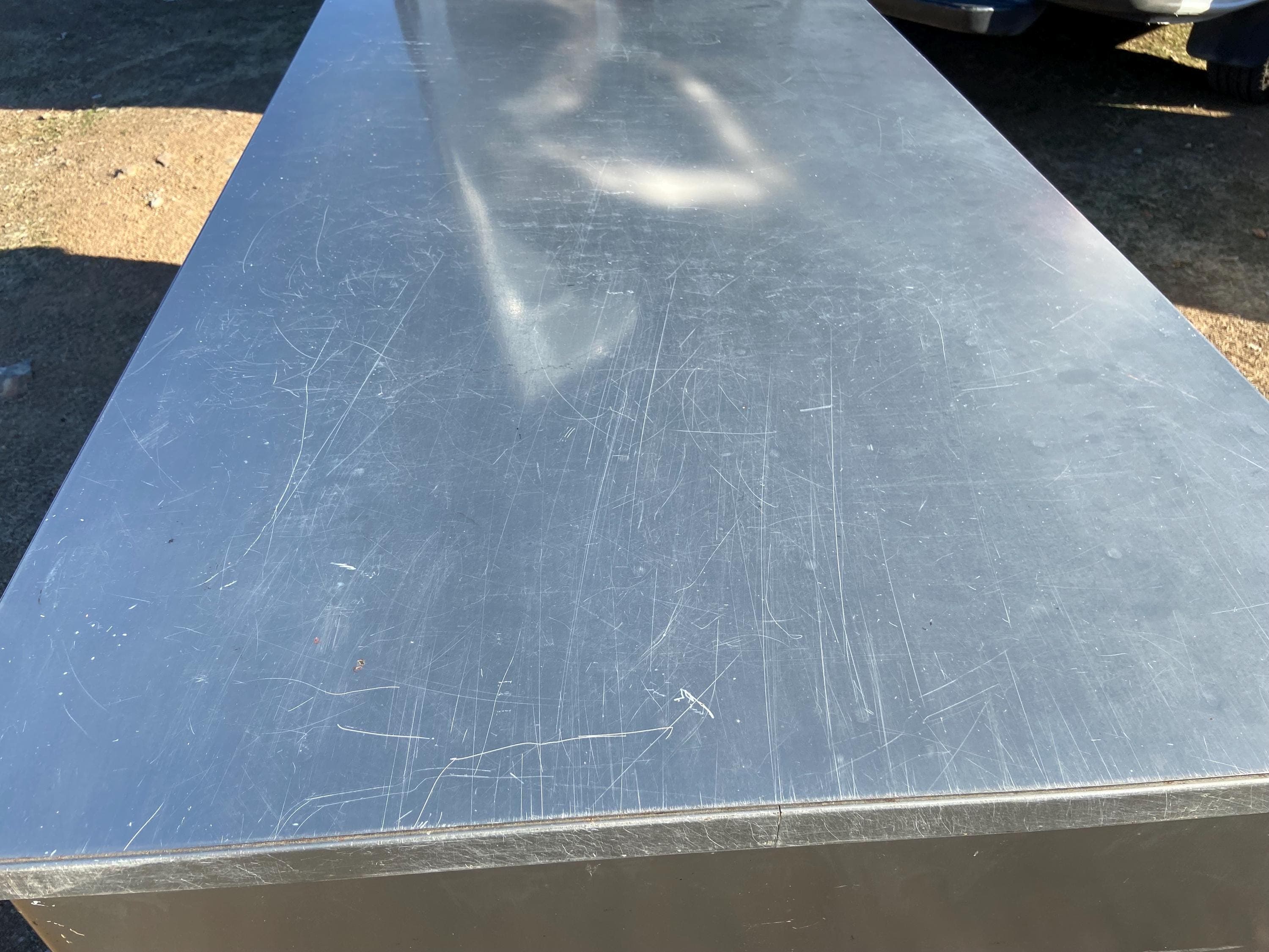 McDowell and Craig vintage mid century modern metal tanker desk - Thumbnail 6