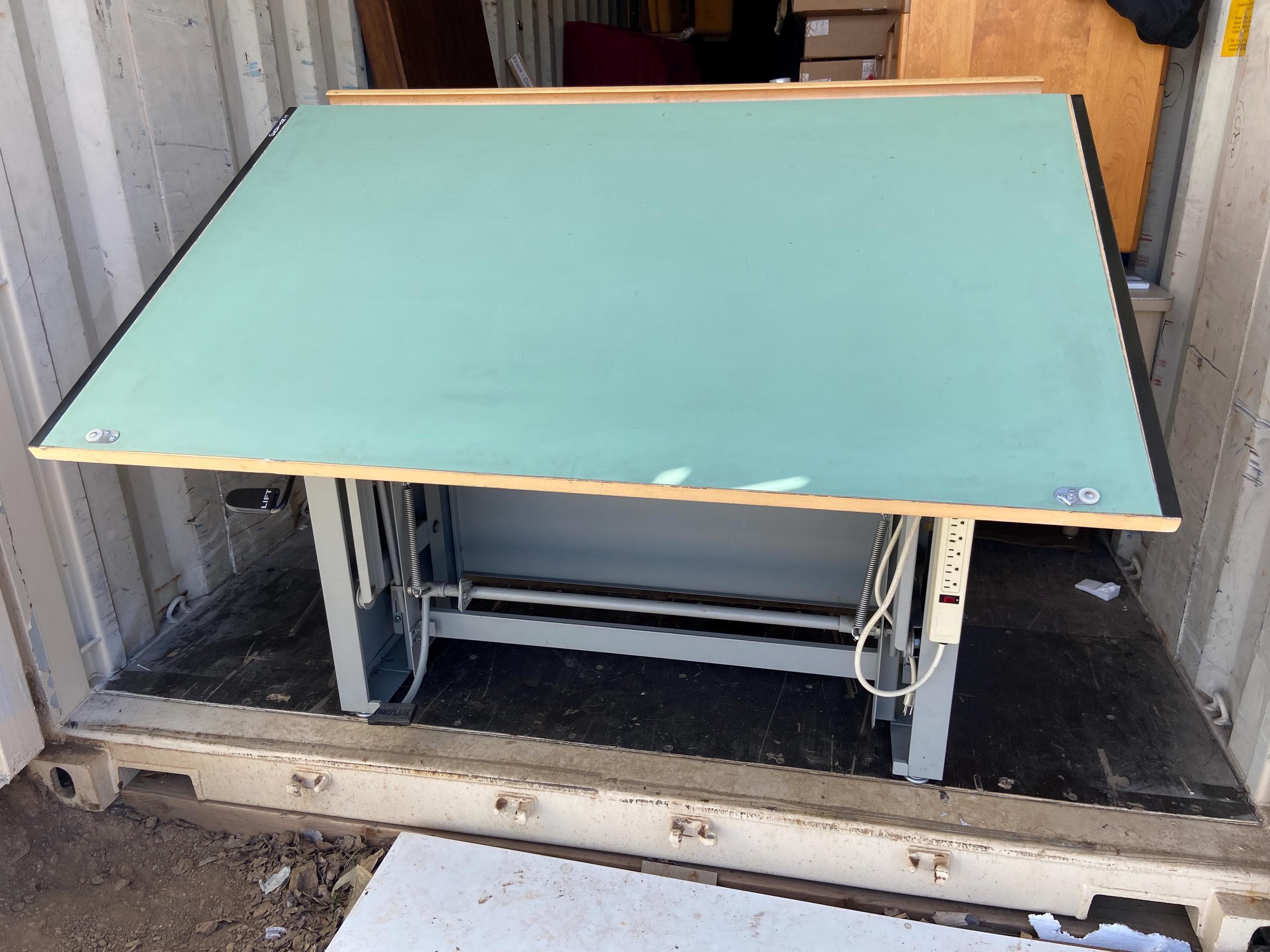 Vintage mid century modern Mayline drafting table Desk-O-Matic - Thumbnail 2