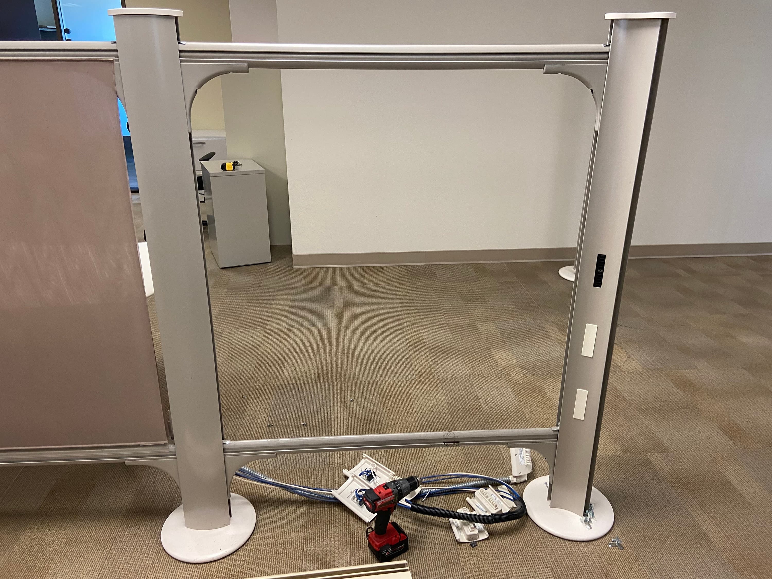 Vintage herman miller reaolve 120 boomerang workstation lot of 14 desks - Thumbnail 8