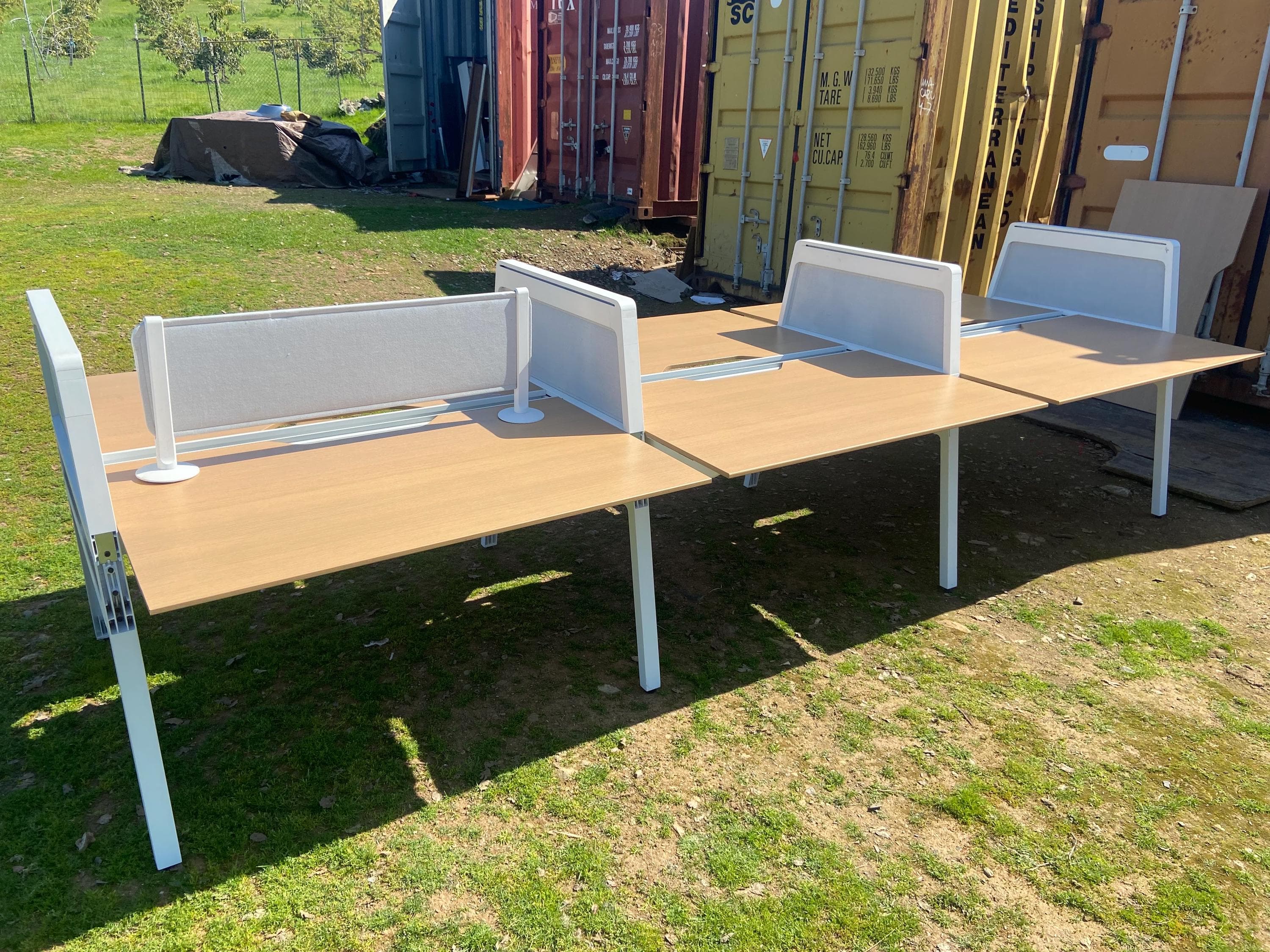 steelcase turnstone Bivi desk for 6 - Thumbnail 7