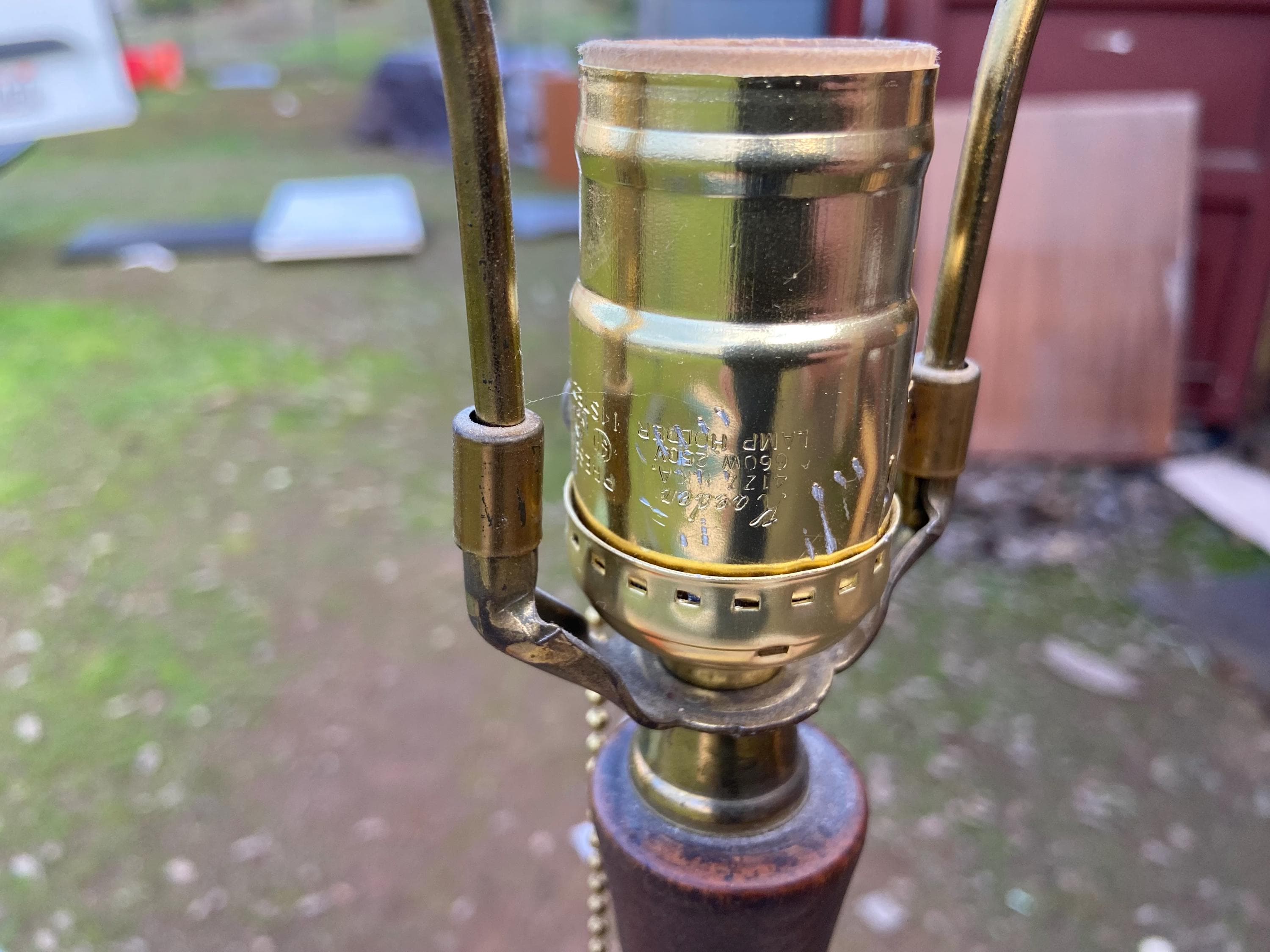 vintage mid century modern ceramic table lamps - Thumbnail 8