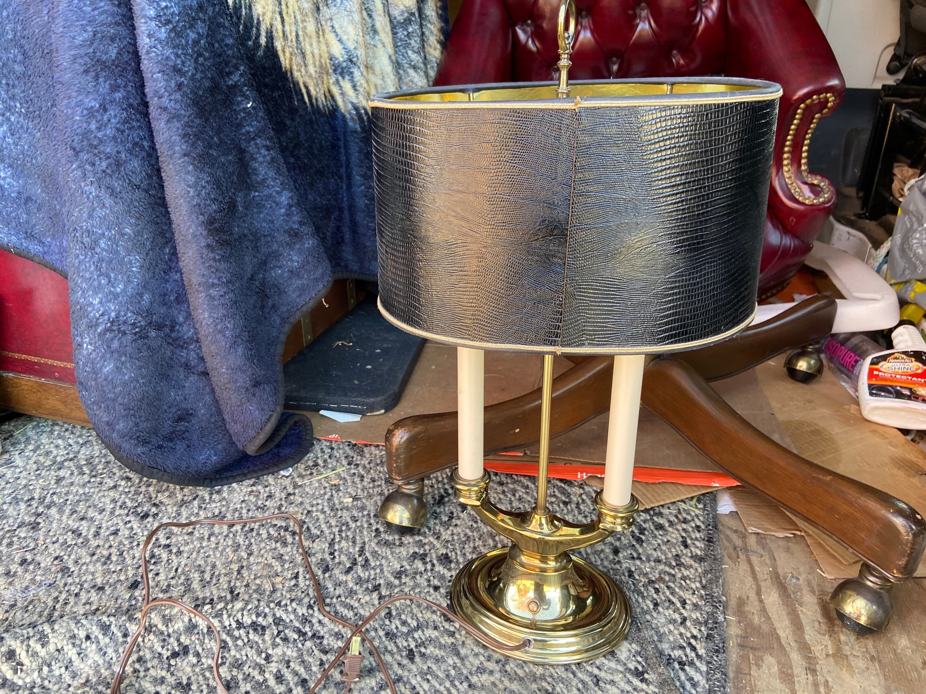 Vintage brass stiffel desk lamp - Image 1
