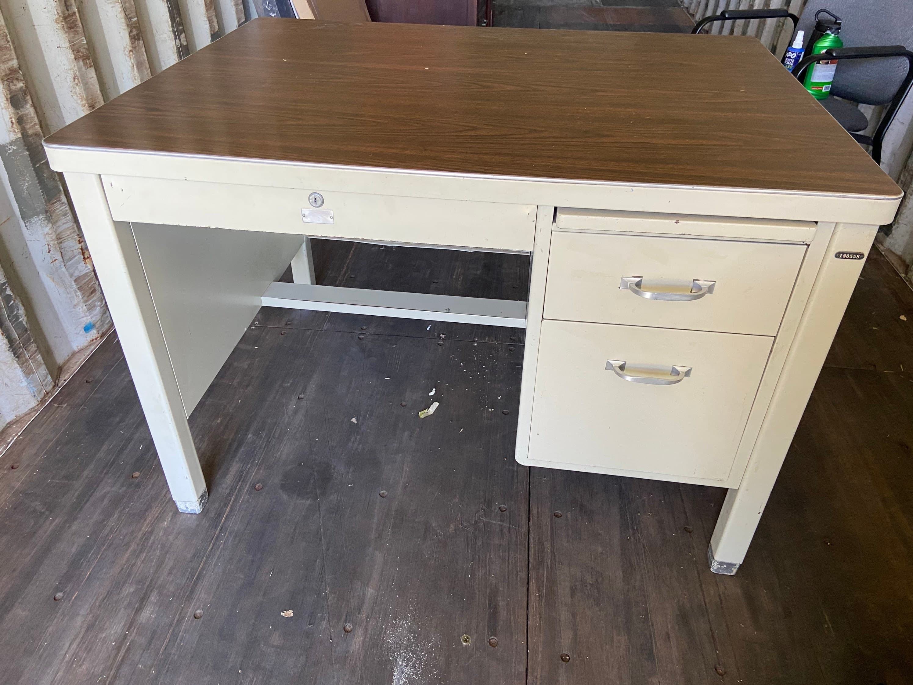 The general fireproofing company vintage metal tanker desk - Image 1