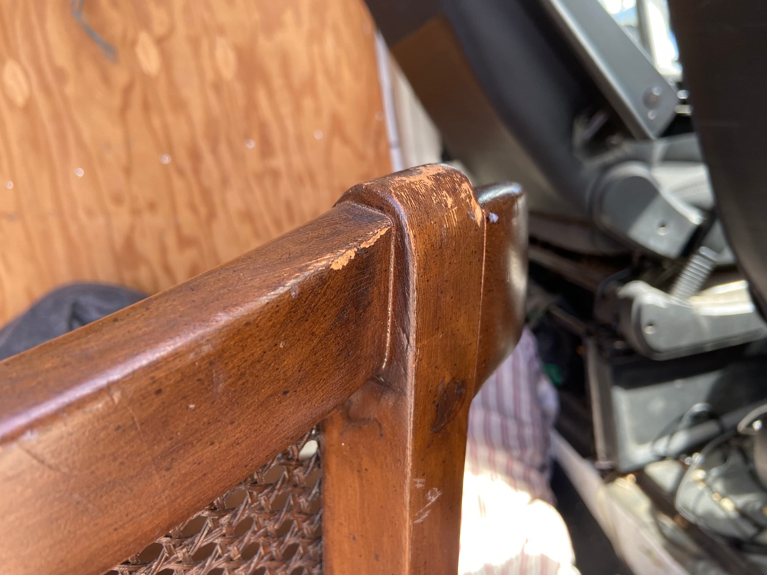 Shafer brothers vintage cane back side chairs - Thumbnail 4