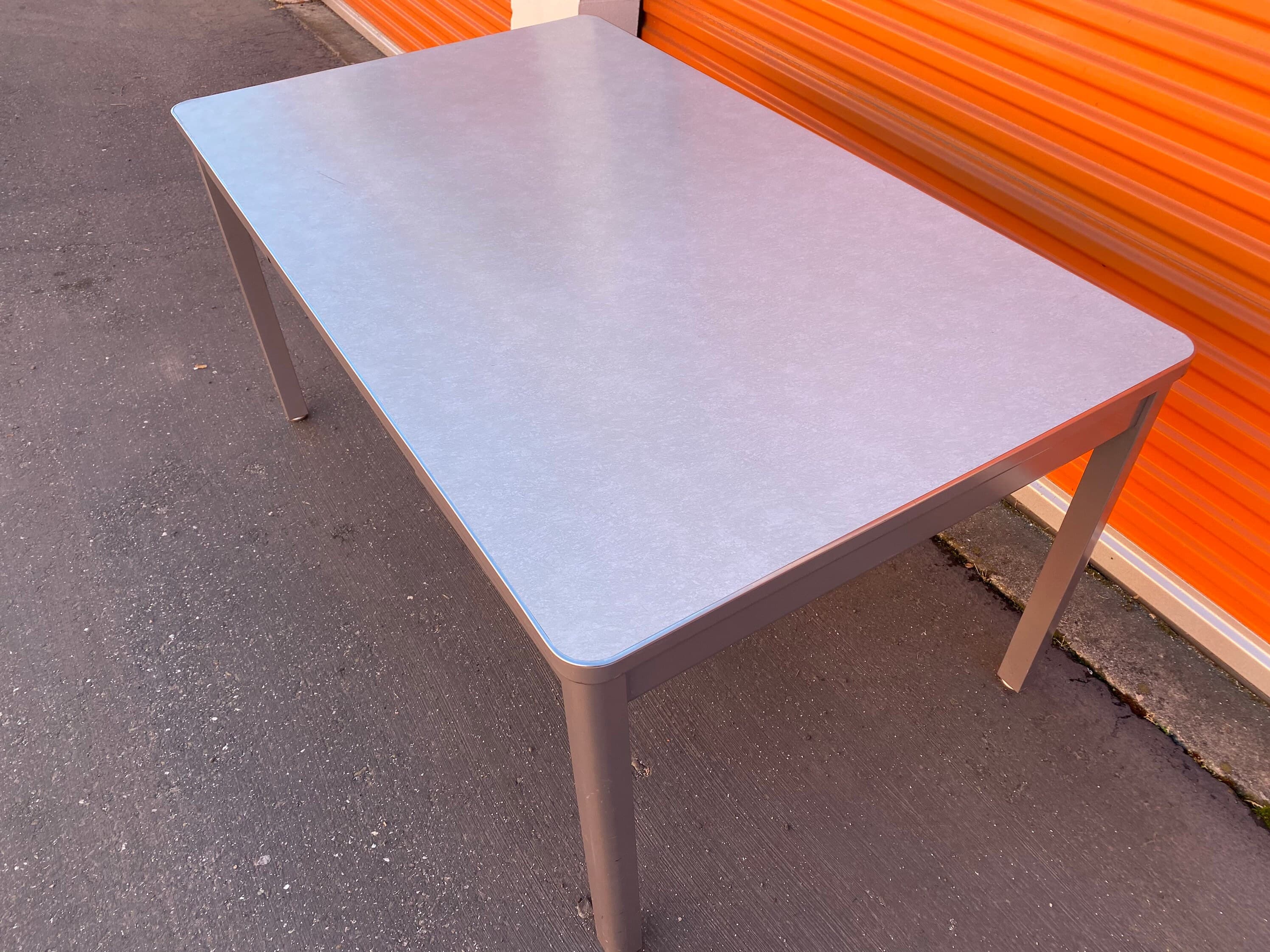 Steelcase vintage metal tanker desk - Thumbnail 8