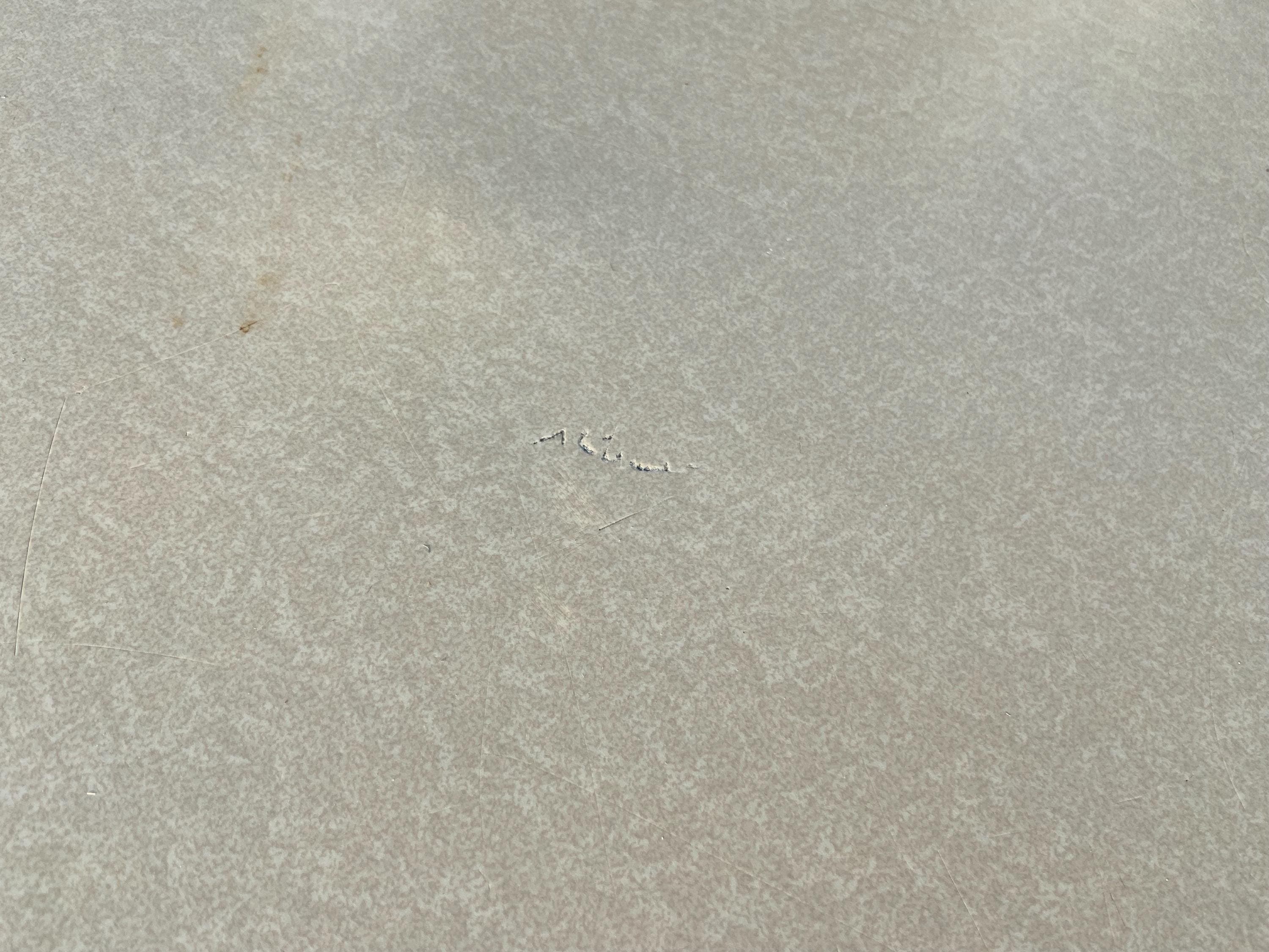 vintage mid century modern steel standdord lab desk has patina - Thumbnail 6