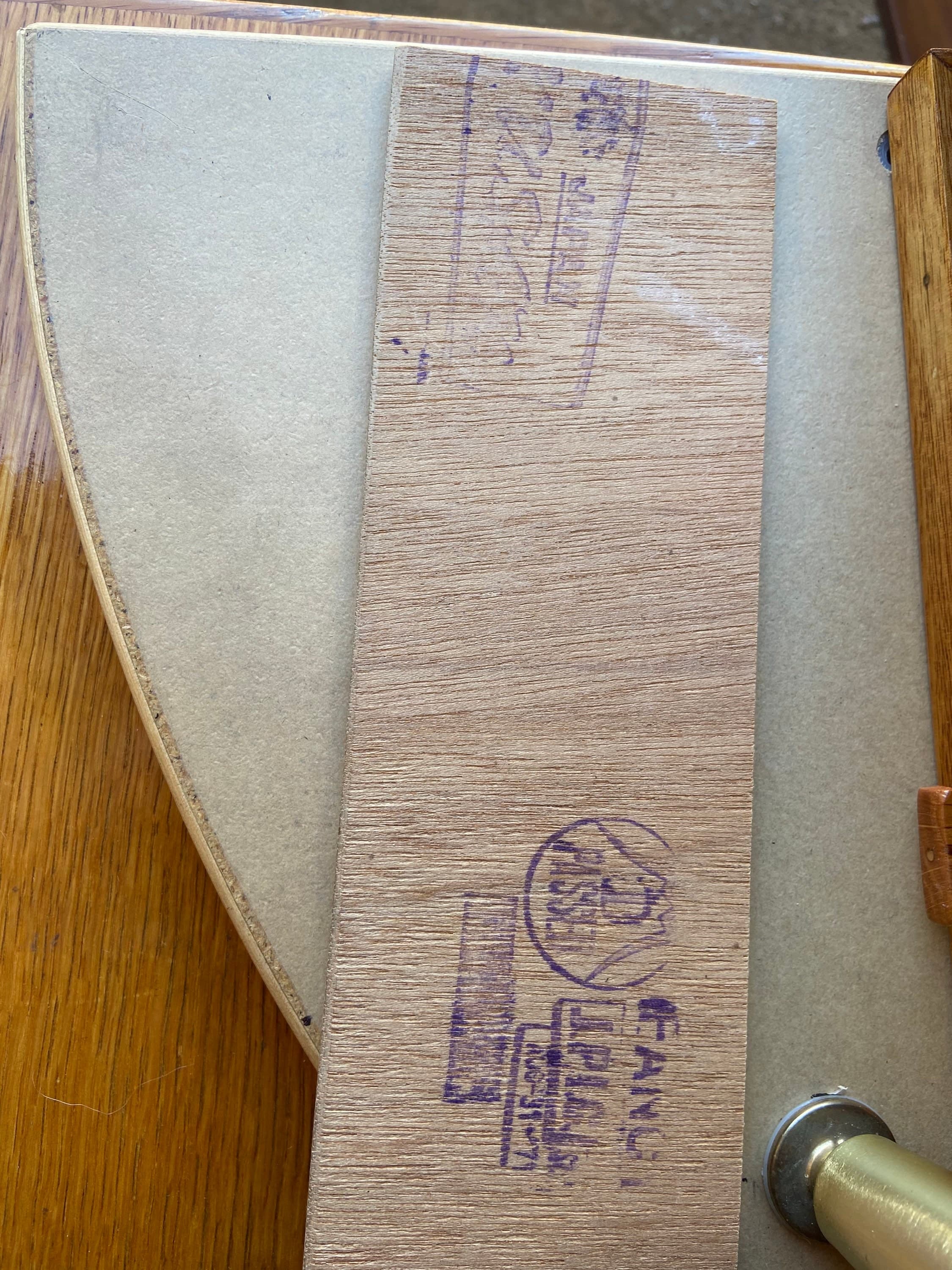 Vintage mid century modern wood veneer executive desk. - Thumbnail 10