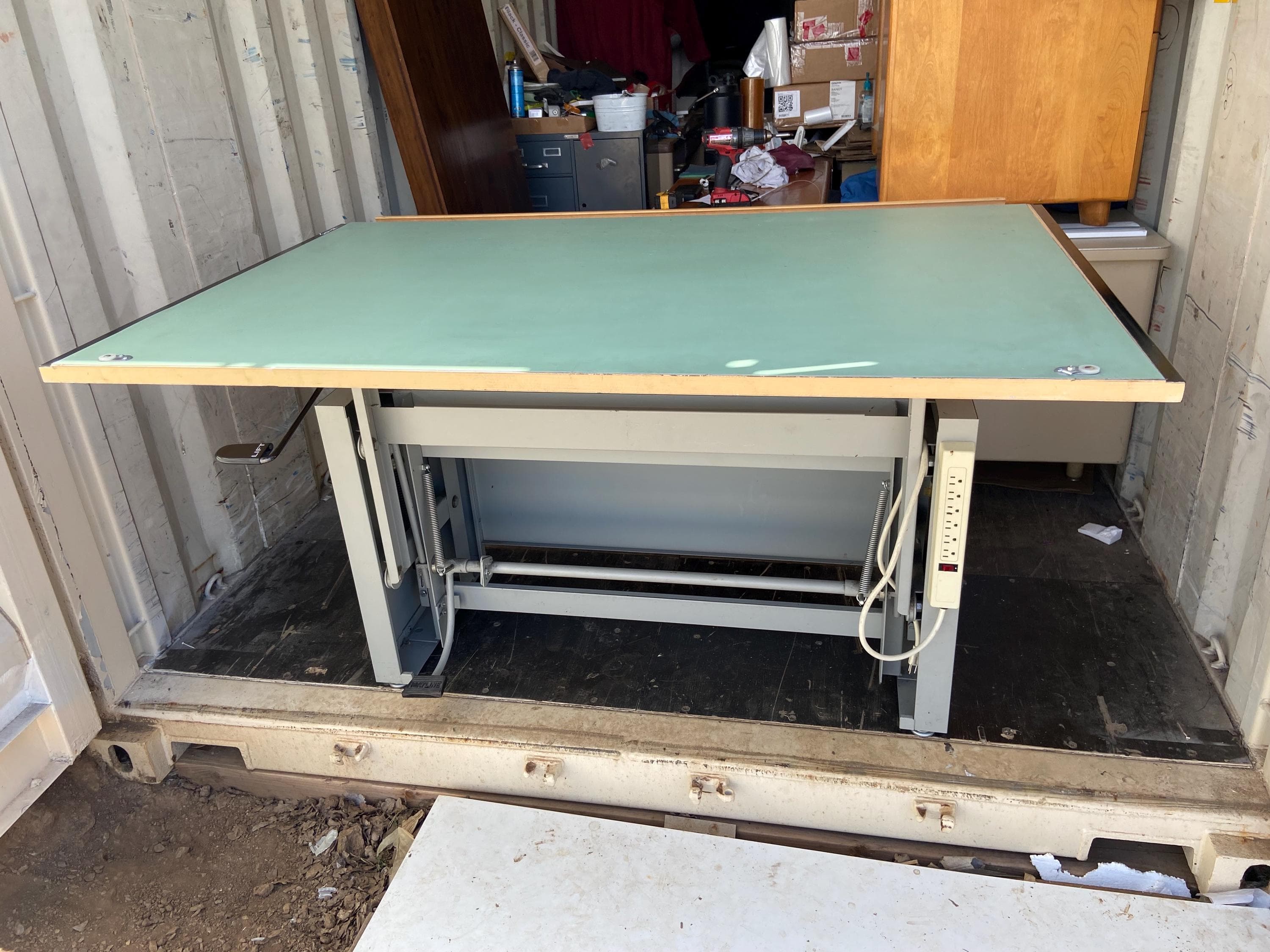 Vintage mid century modern Mayline drafting table Desk-O-Matic - Thumbnail 3