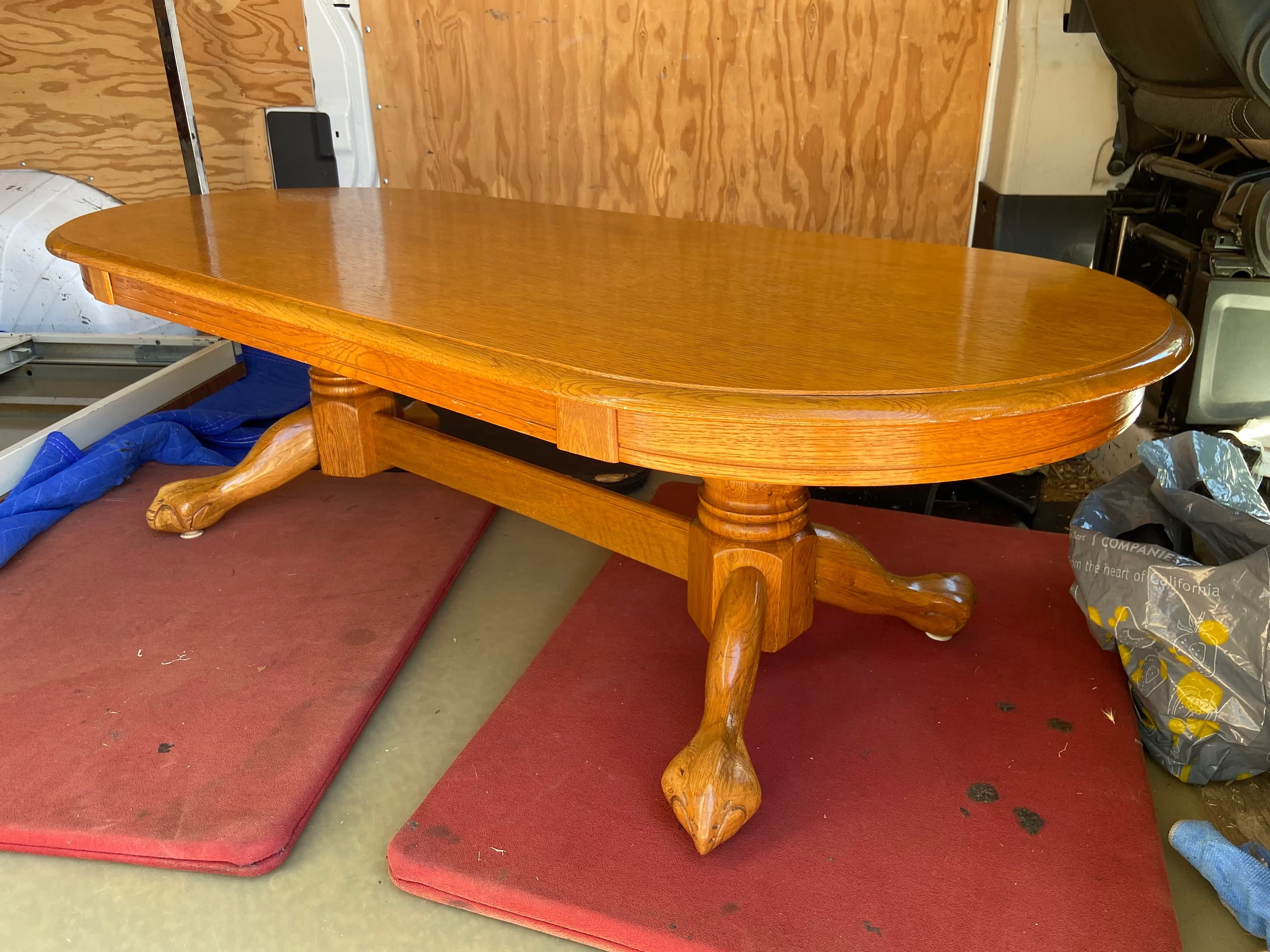 1990’s vintage oak coffee table - Image 1