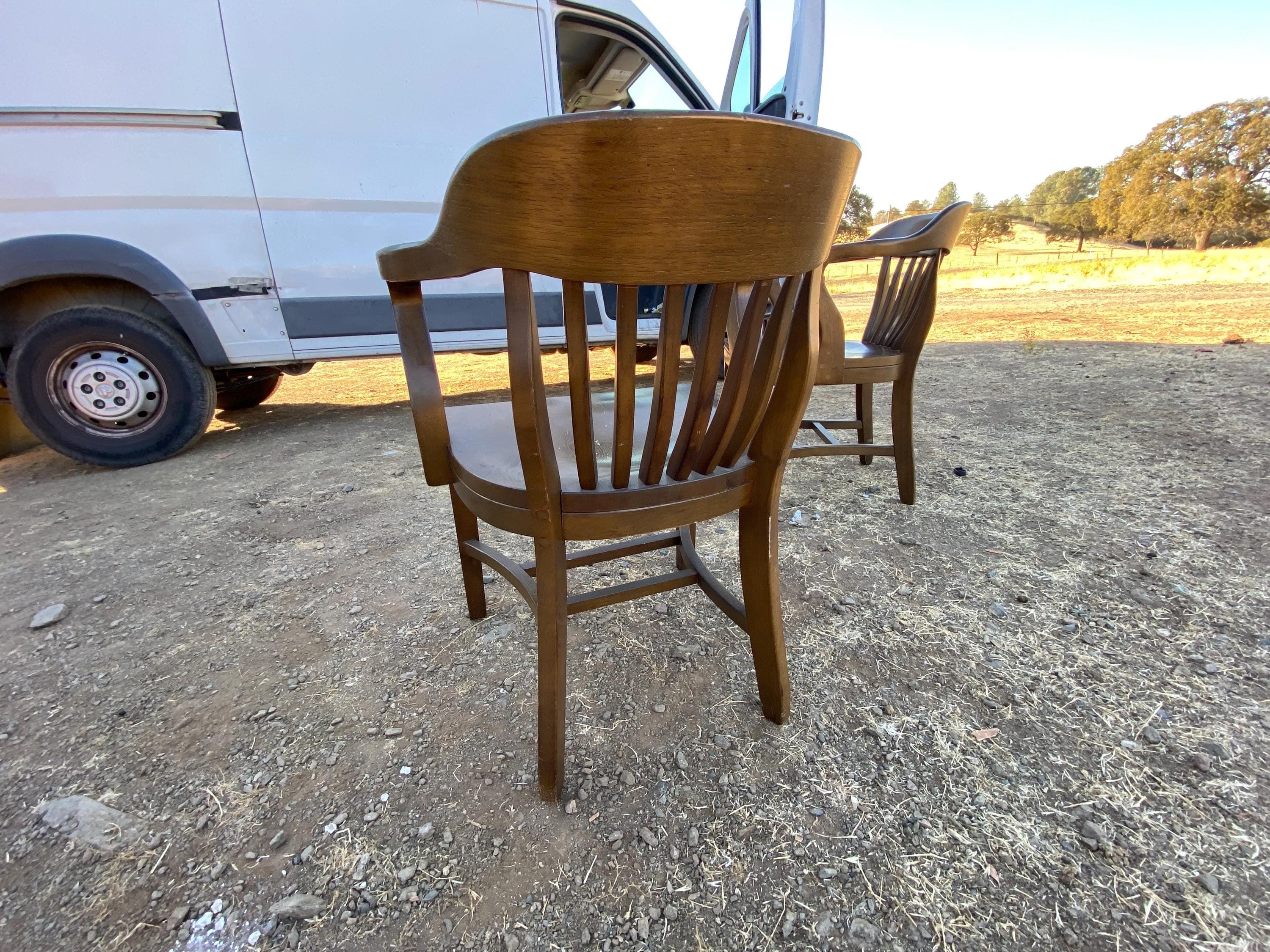 vintage mid century modern boling chair company walnut chairs - Thumbnail 3
