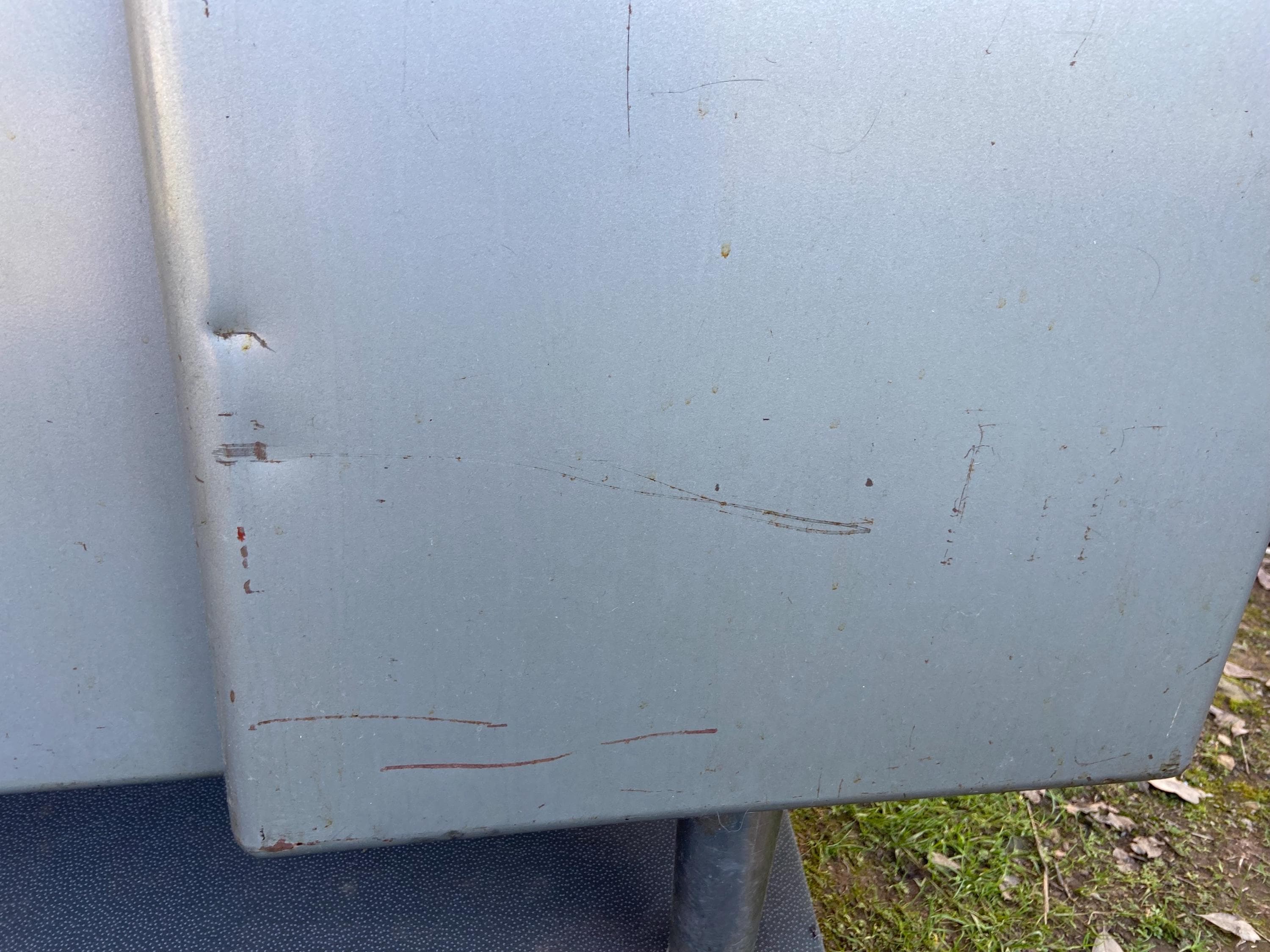 Steelcase vintage industrial metal tanker desk - Thumbnail 5