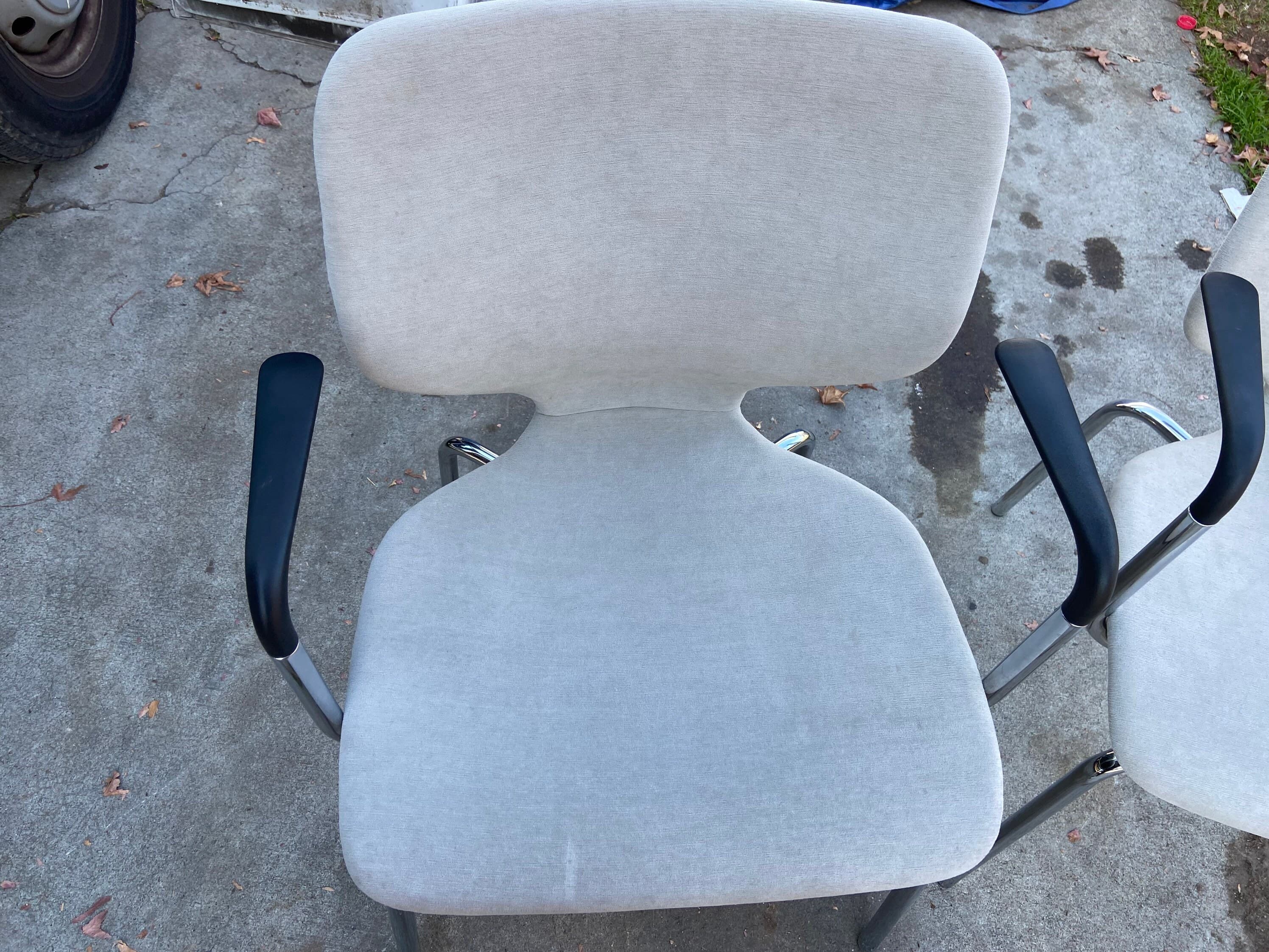 Set of two accent arm side chairs like knoll - Thumbnail 7