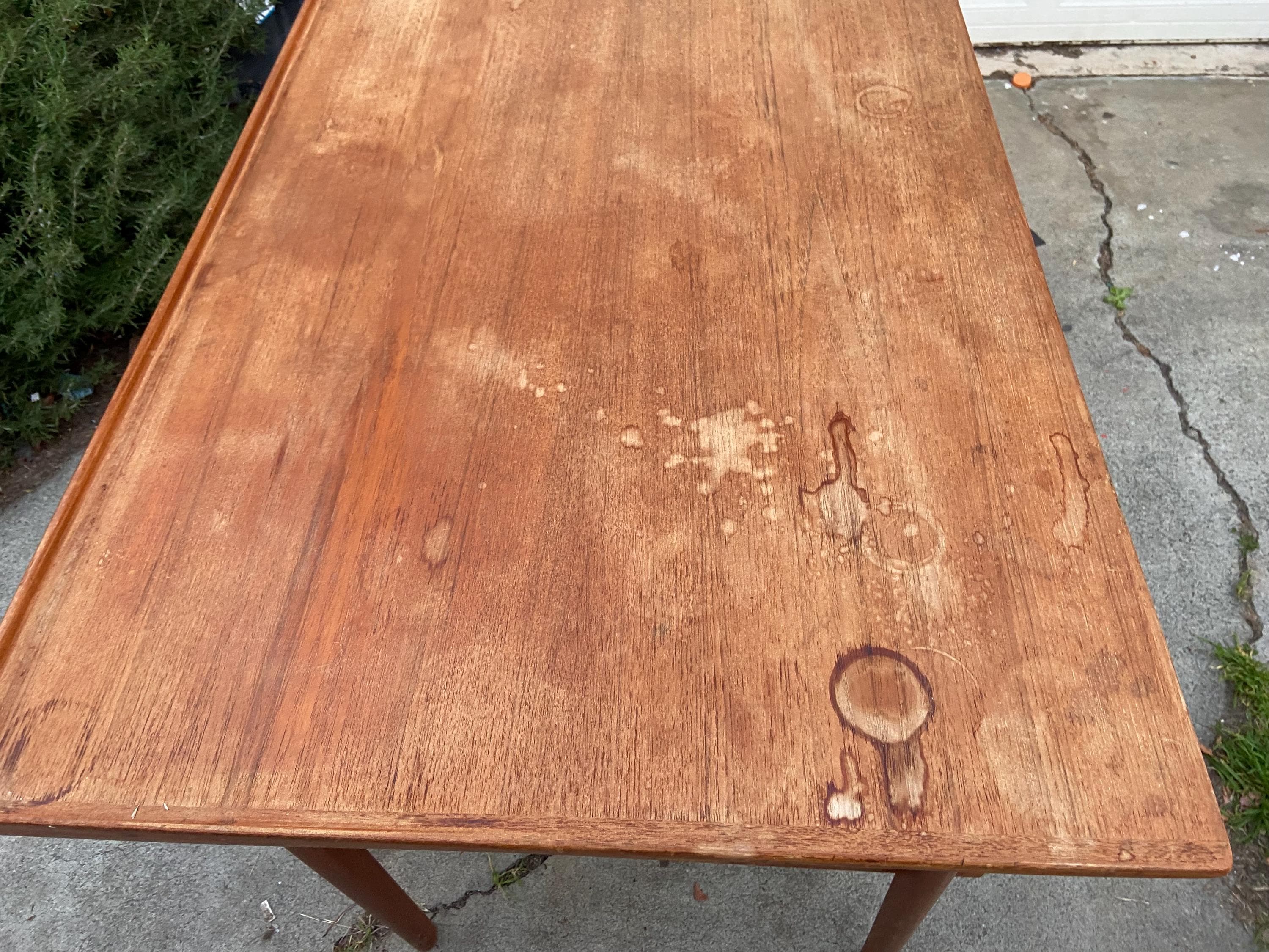 Vintage MCM Danish Teak Floating Desk by Peter Løvig Nielsen Needs Restoration - Thumbnail 8