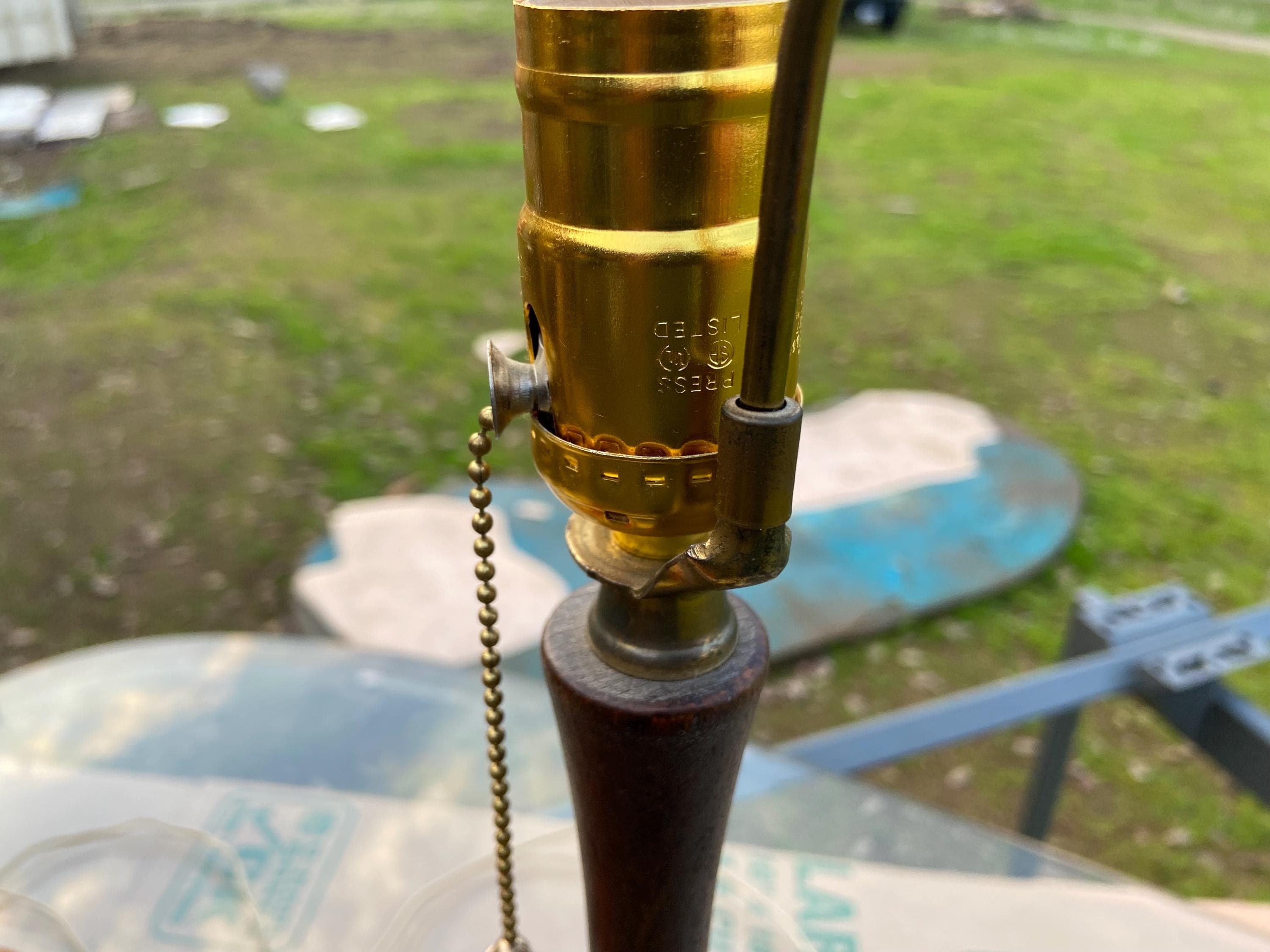 vintage mid century modern ceramic table lamps - Thumbnail 9