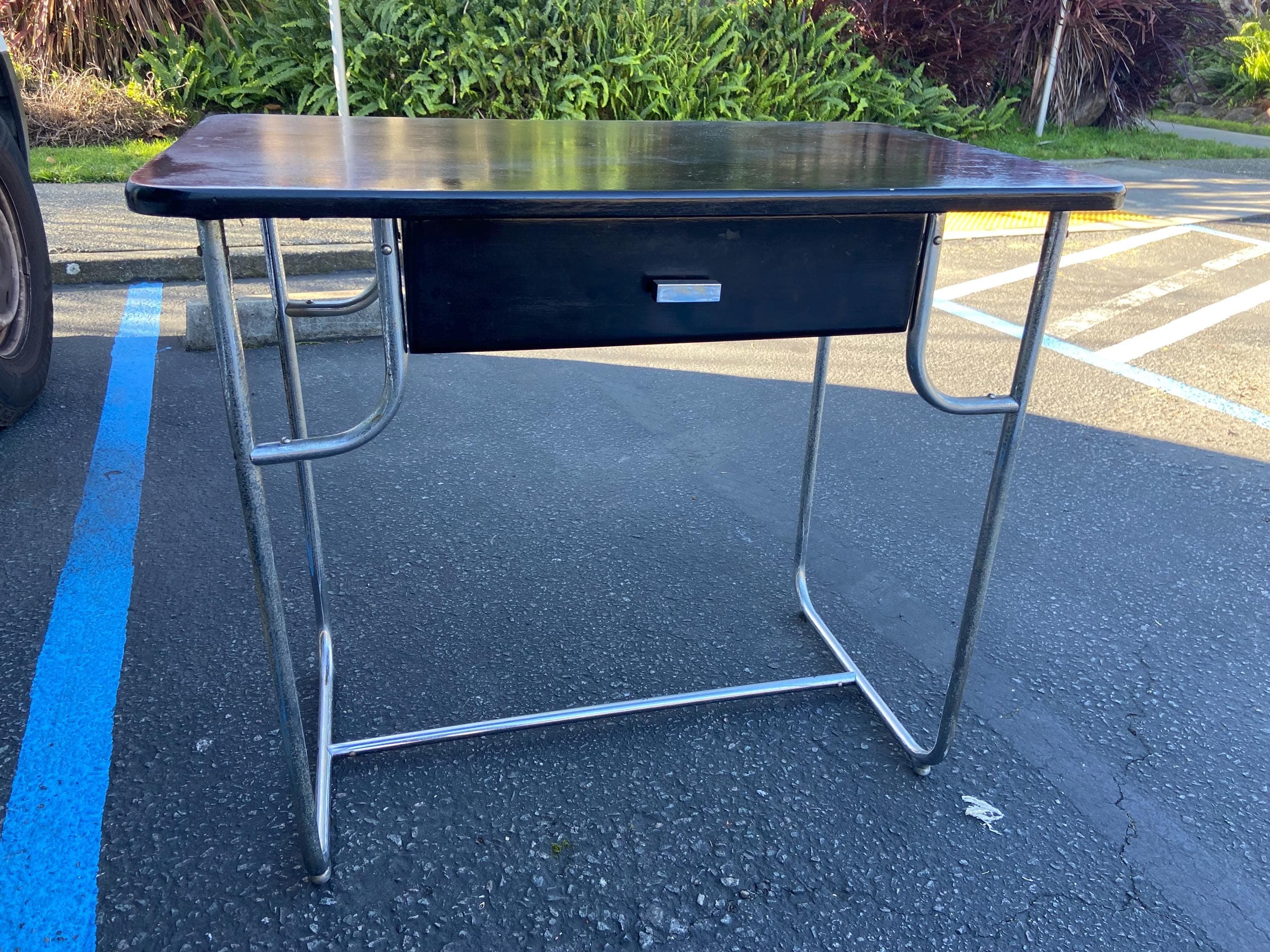 1930’s KEM Weber Machine Age Art Deco Desk For Lloyd - Image 1