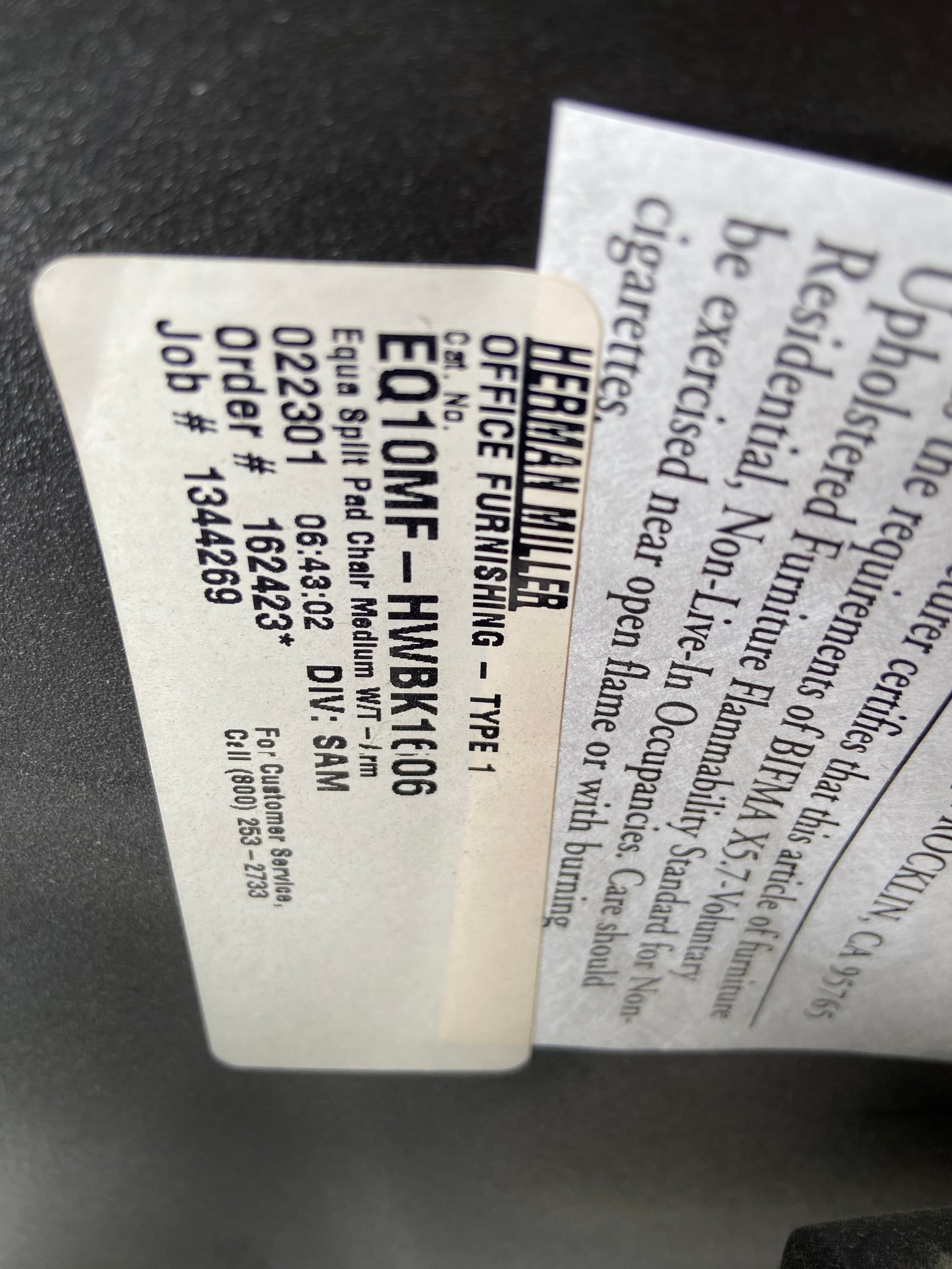 Vintage herman miller equa task conference chair set of 3 - Thumbnail 2