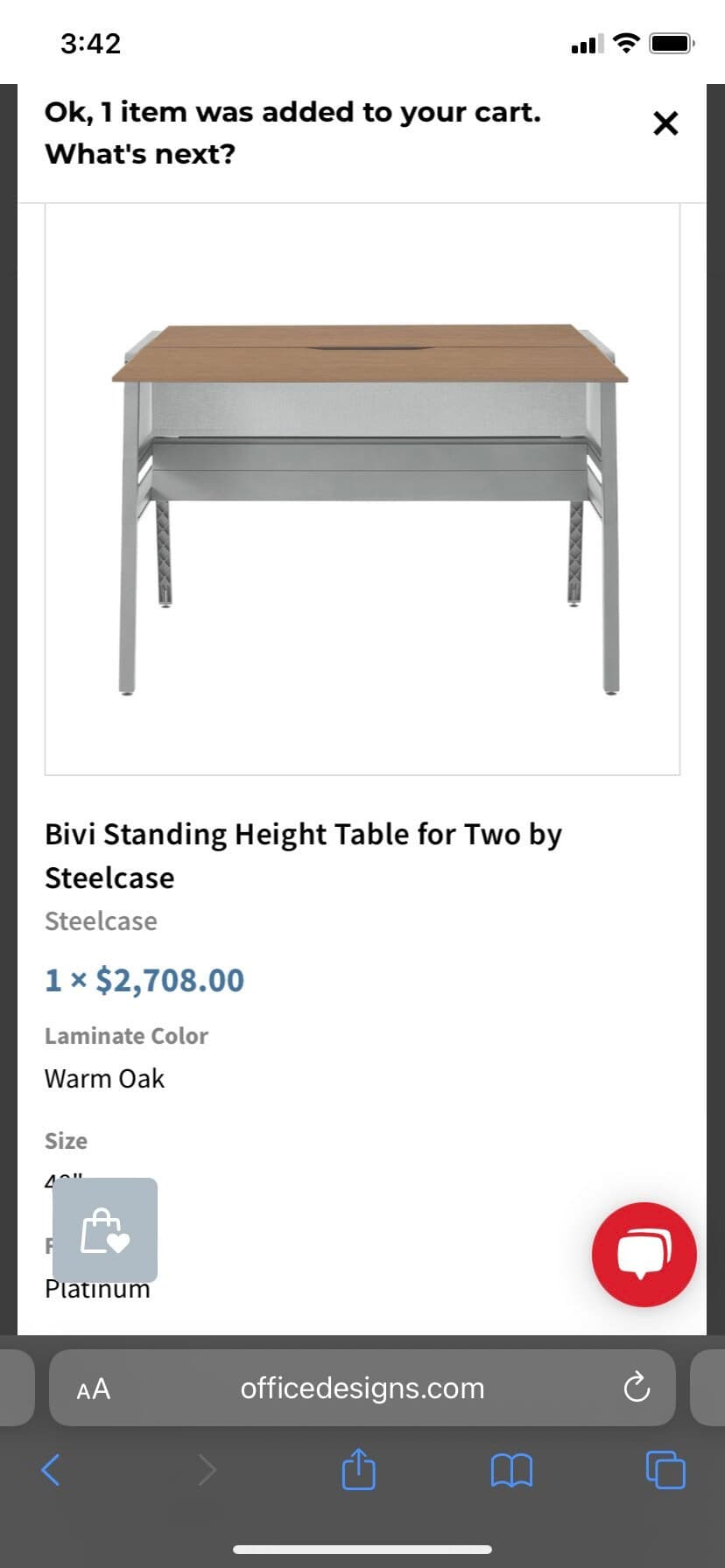Steelcase turnstone Bivi sit standing two way for 6 office desks - Image 1