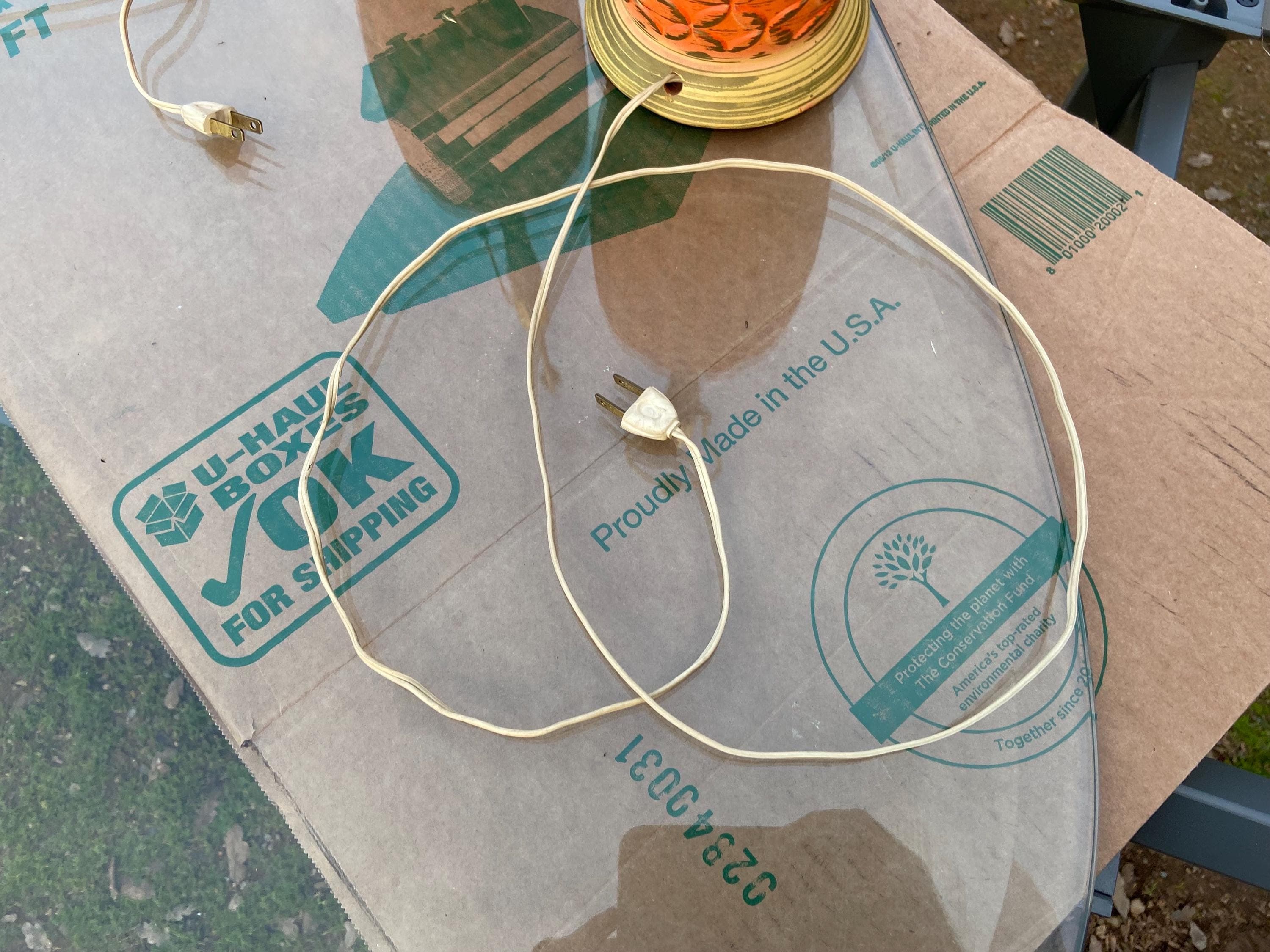 vintage mid century modern ceramic table lamps - Thumbnail 6