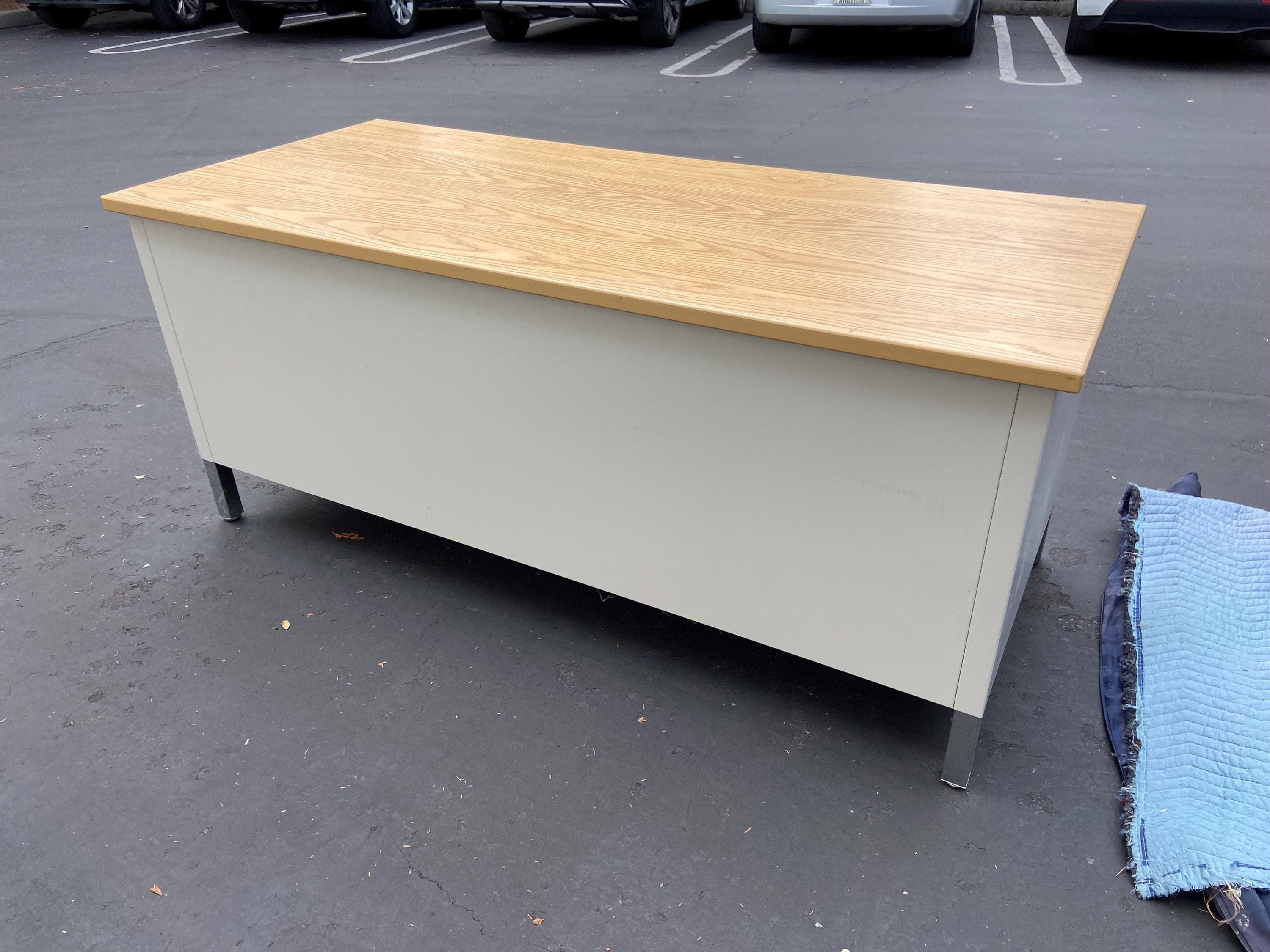 Pitney Bowes Mcm credenza Sideboard storage mailing cabinet - Thumbnail 3