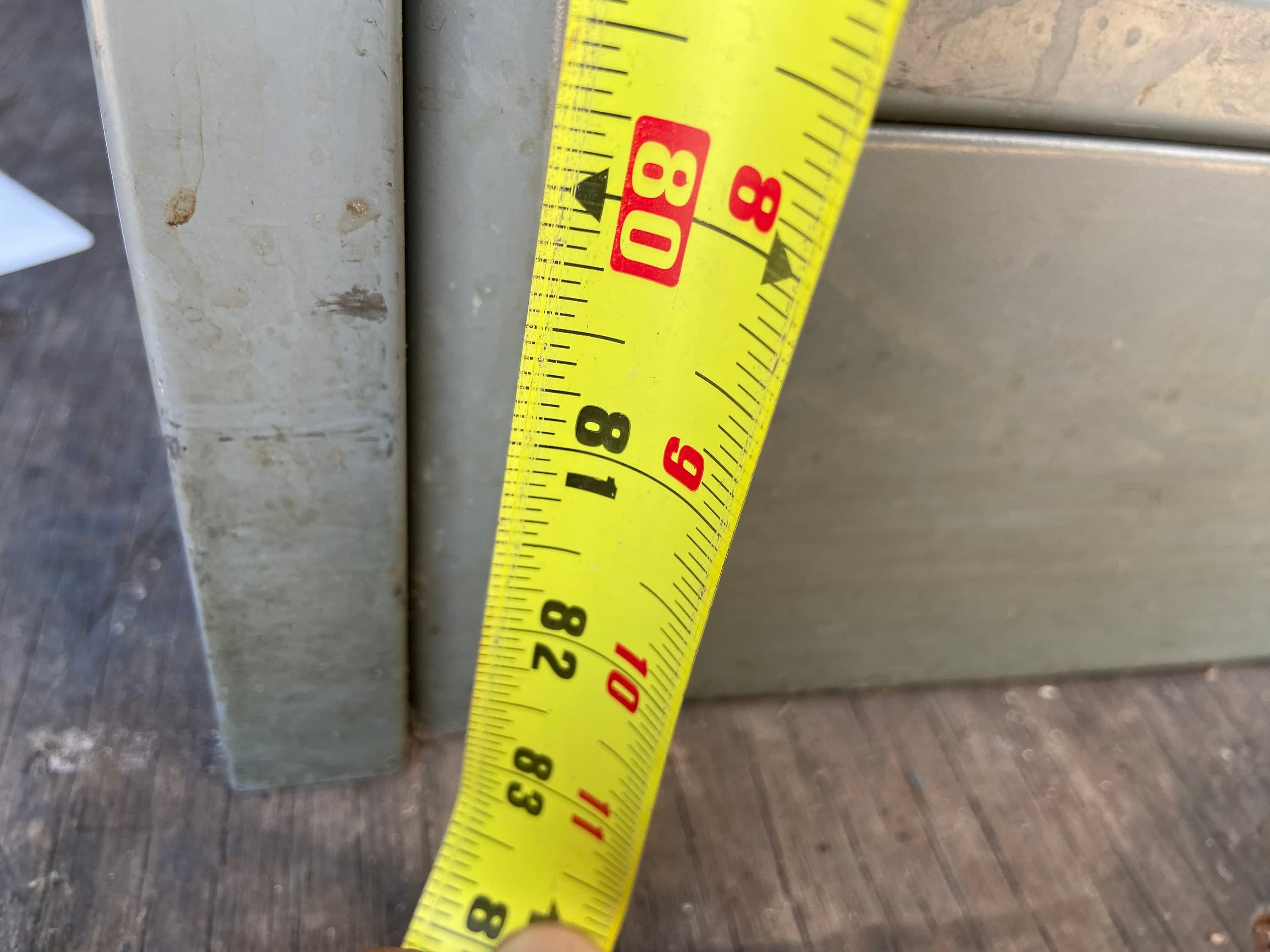 Vintage mid century modern metal bookcase bookshelf - Thumbnail 7