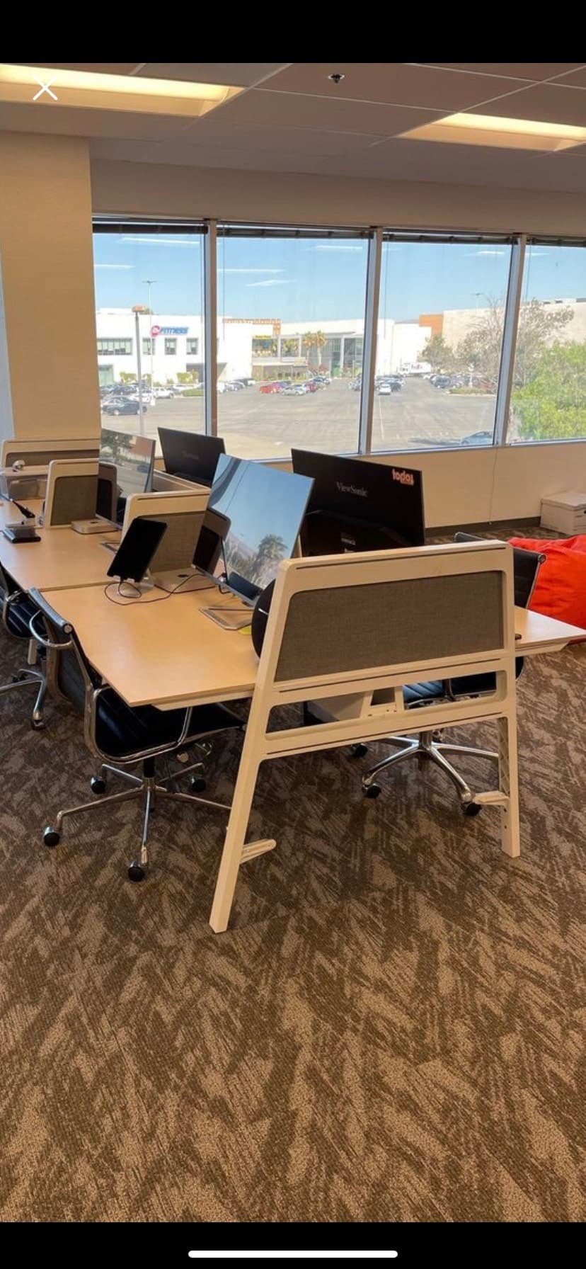 Steelcase turnstone Bivi sit standing two way for 6 office desks - Thumbnail 2