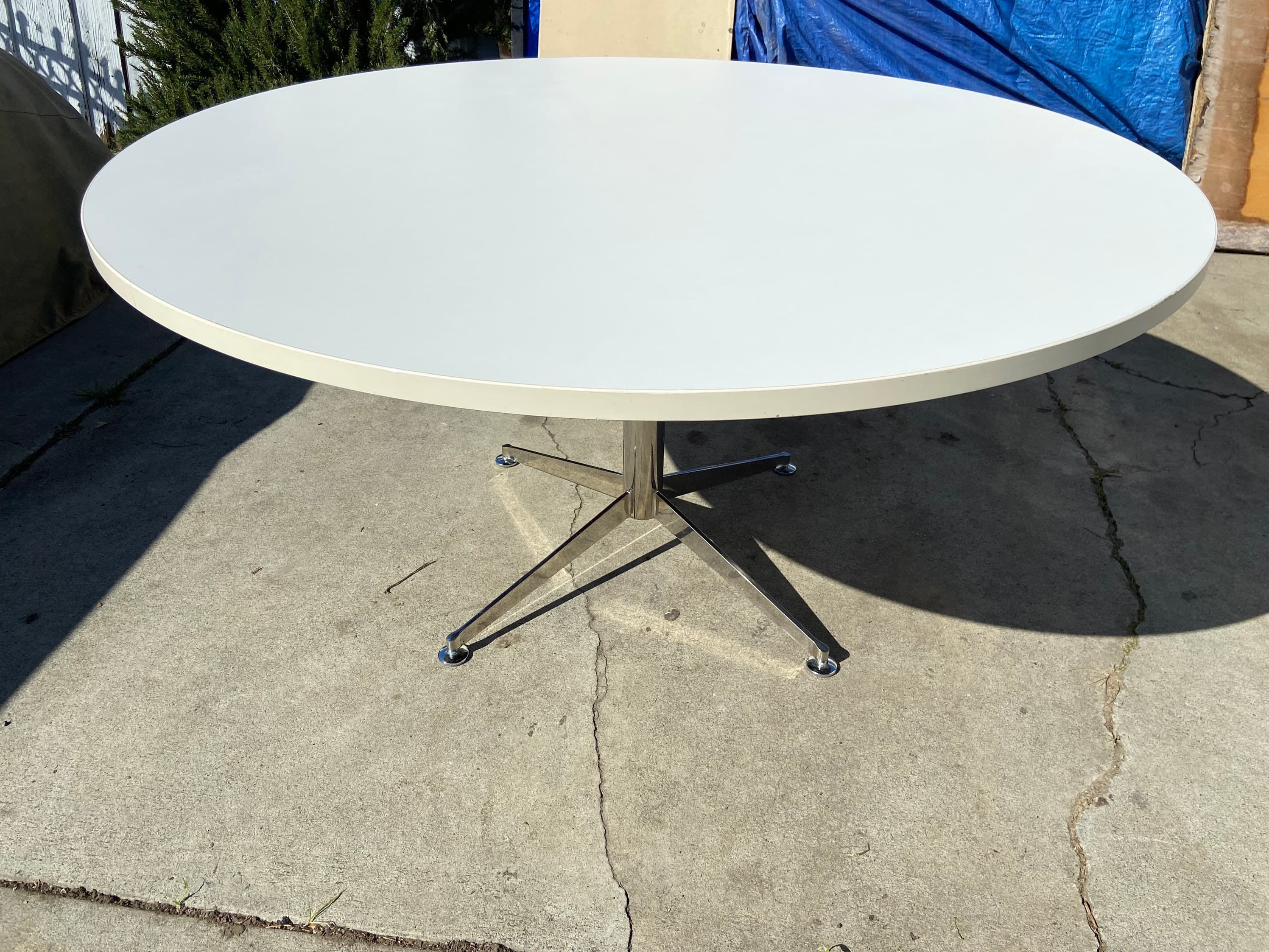 Florence knoll studio style round table - Thumbnail 3