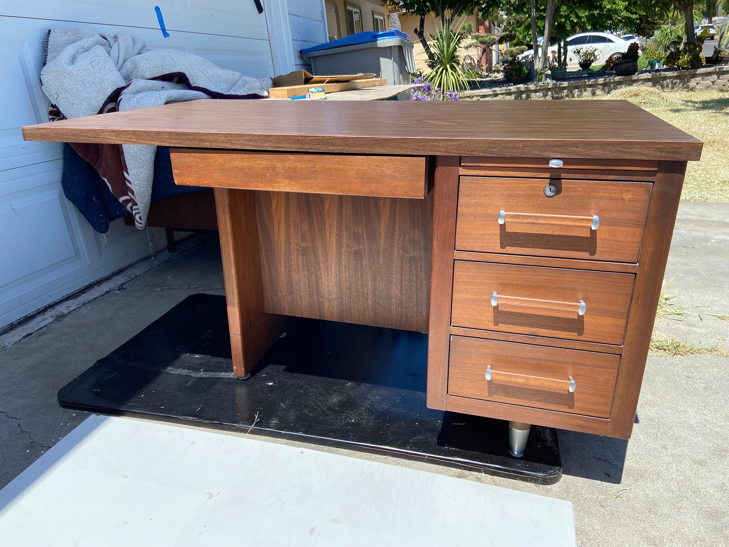 vintage mid century modern Alma desk co - Image 1