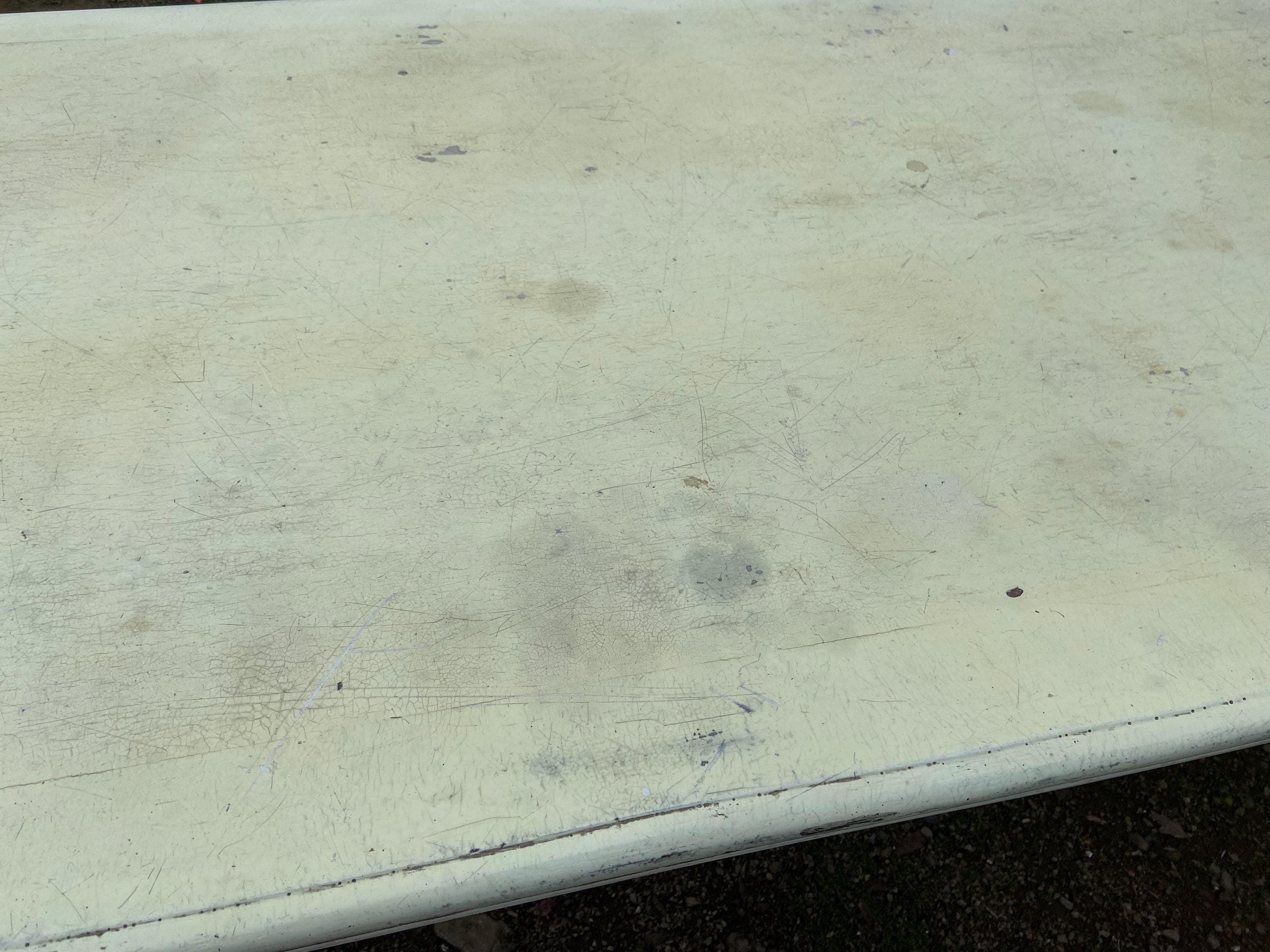 Antique Rustic Pine Farmhouse Shabby  Chick Dining Room Kitchen Table - Thumbnail 3