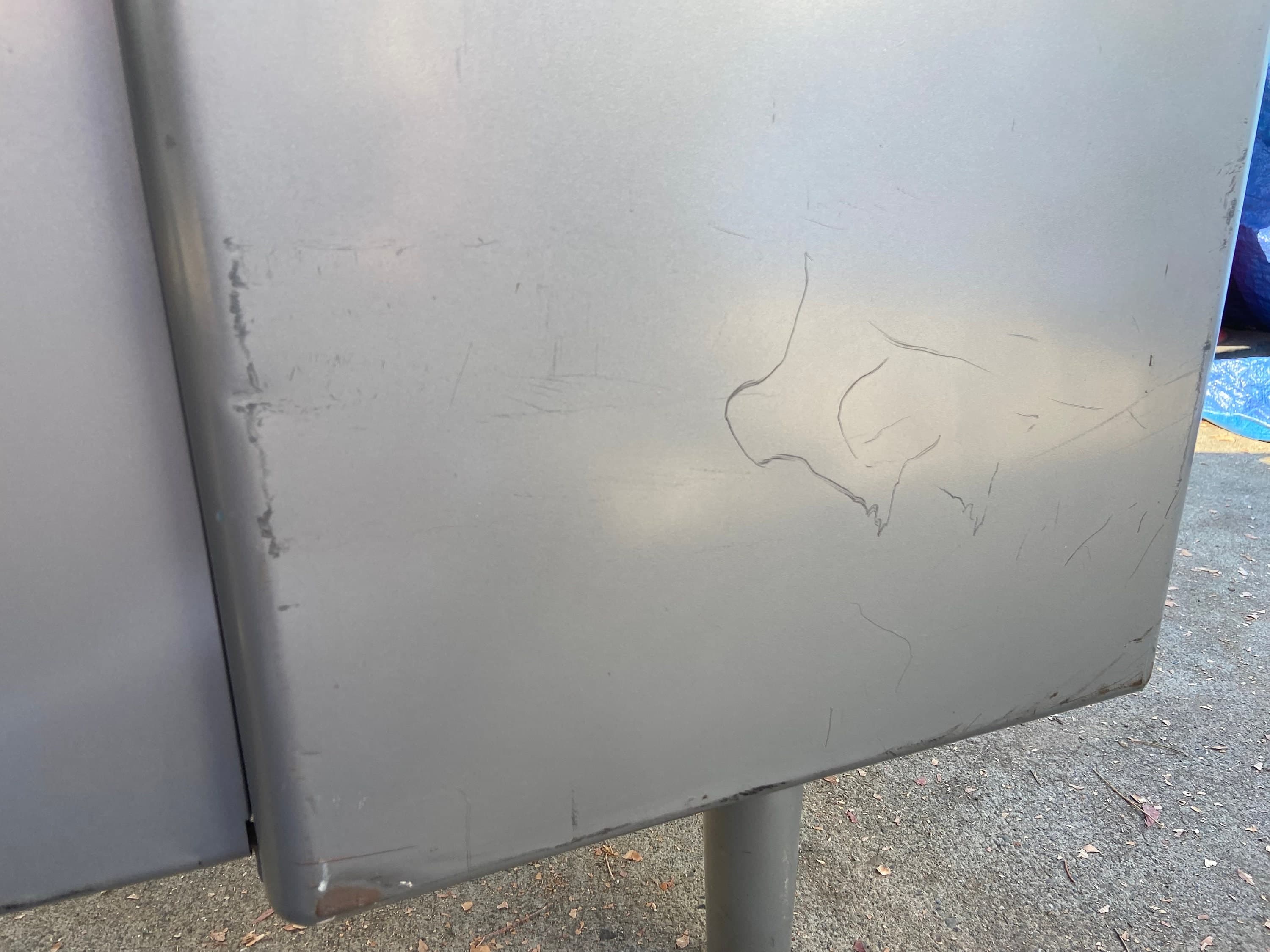 Steelcase Vintage metal tanker desk - Thumbnail 3