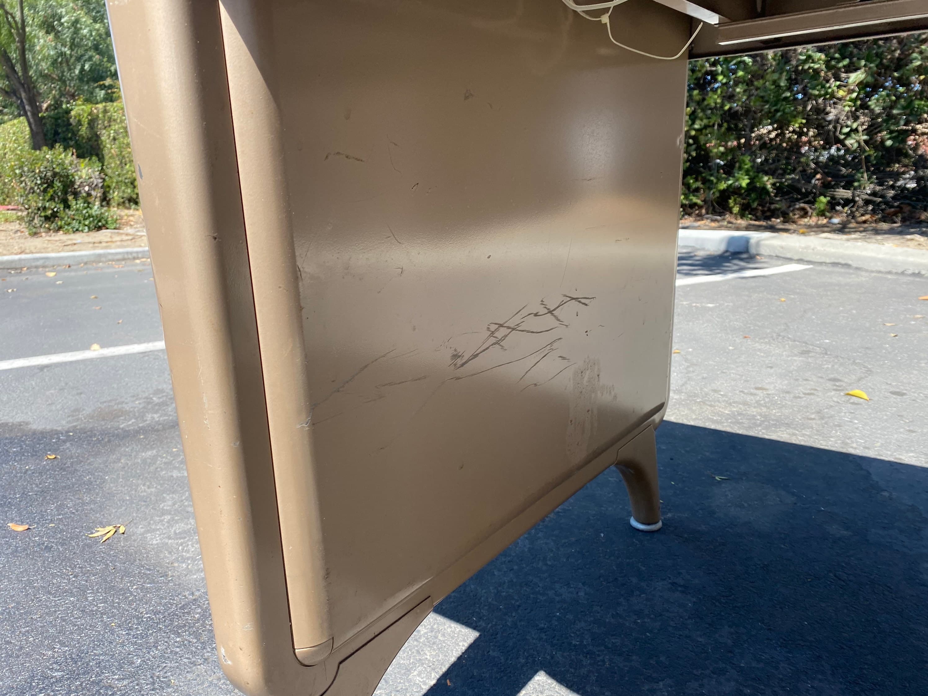 All steel aurora vintage metal tanker desk table - Thumbnail 3