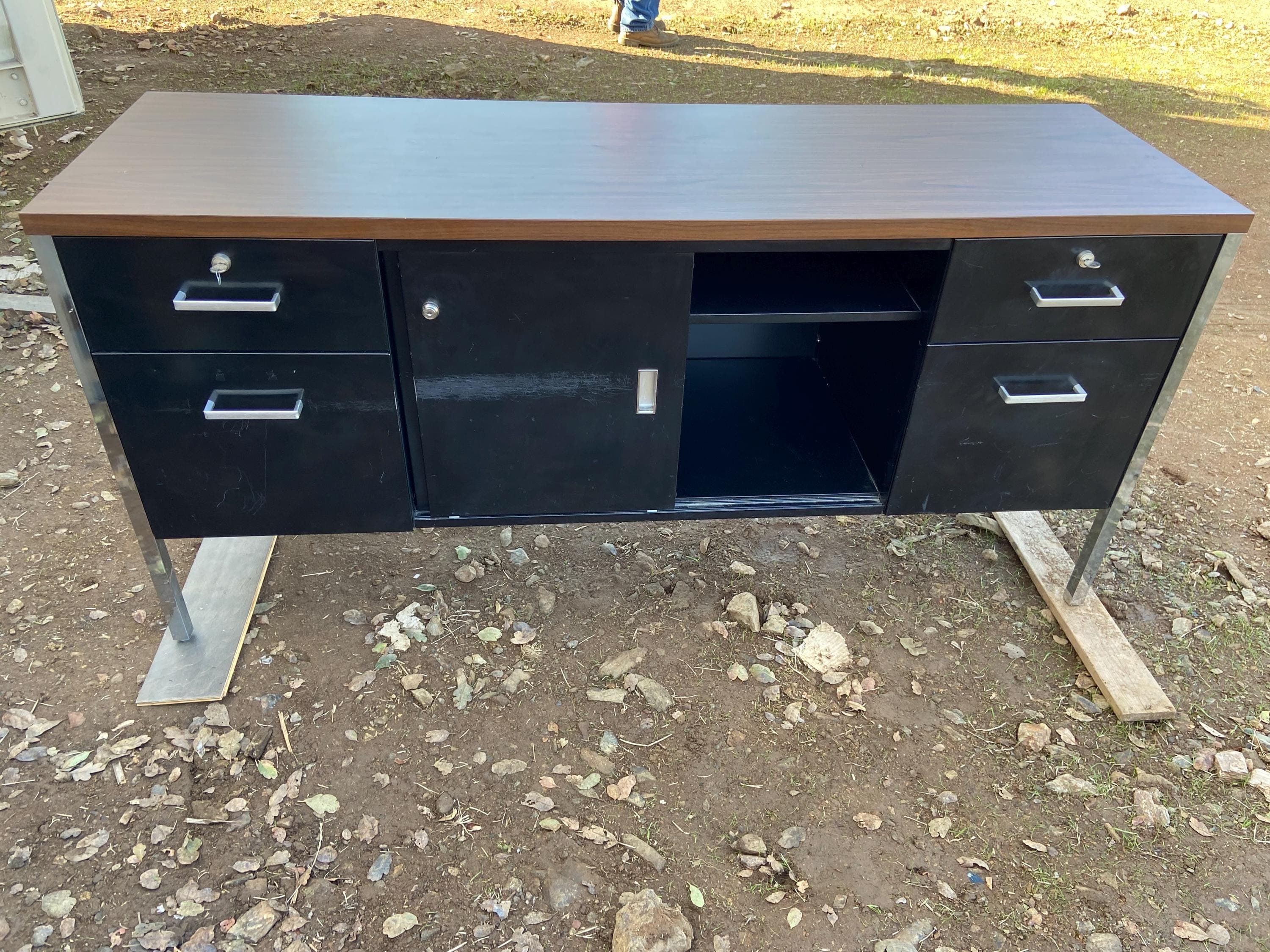 steelcase vintage mid century modern credenza - Thumbnail 10