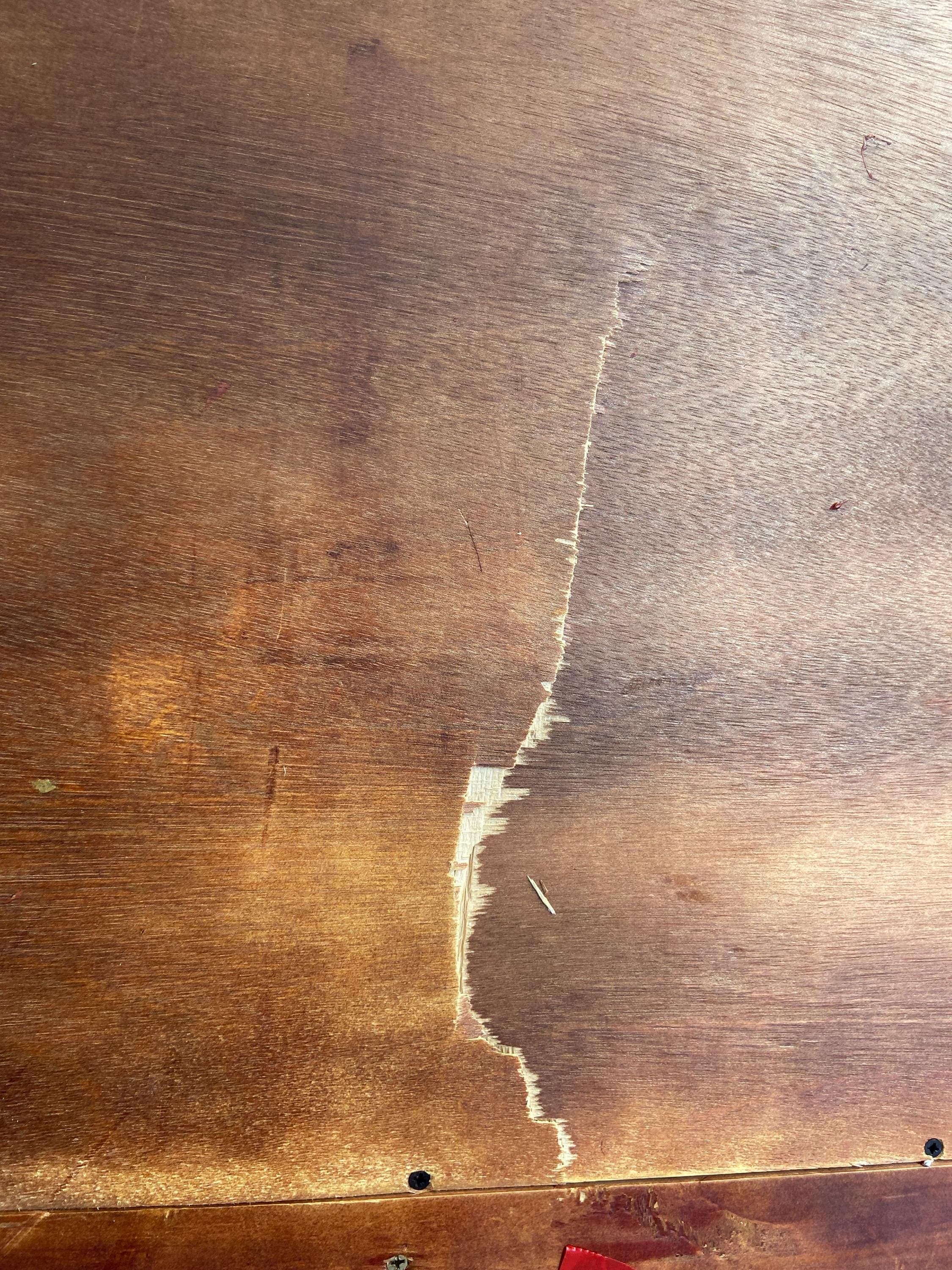 antique partners desk leather top lions paw needs restoration - Thumbnail 8