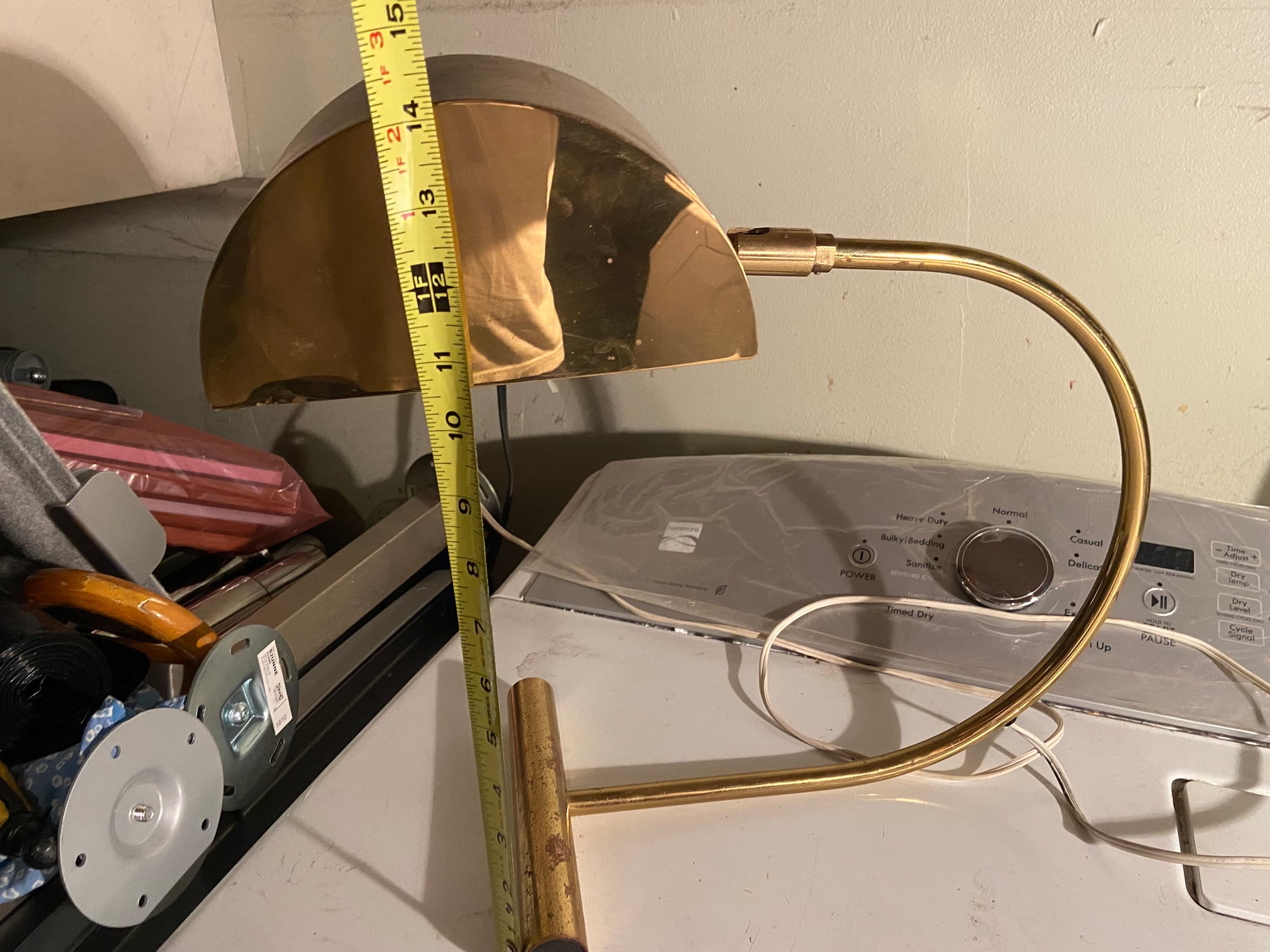 Vintage Koch & Lowy brass table lamp - Thumbnail 9