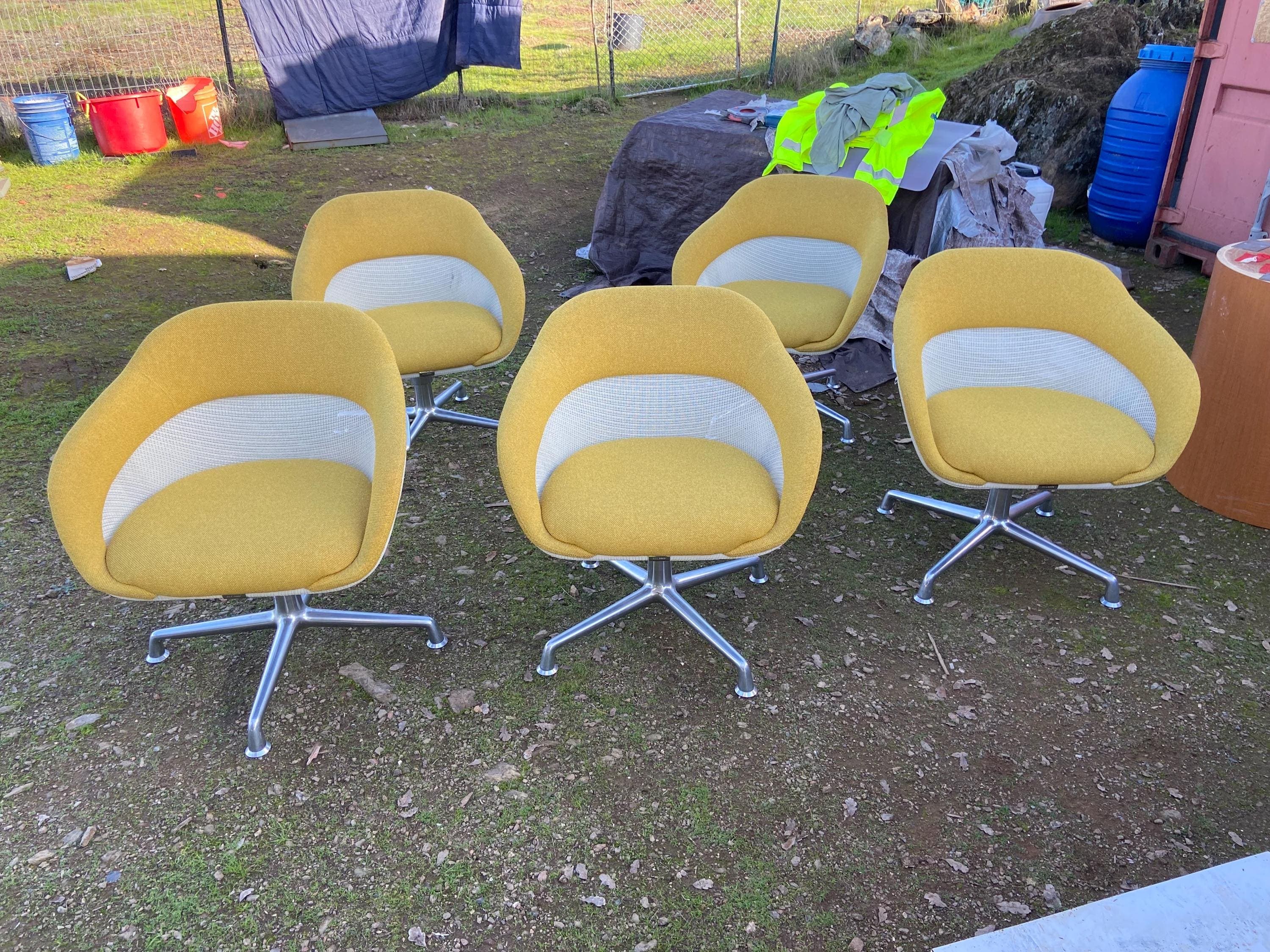 vintage modern Steelcase coalesse lounge chair set of 5 - Image 1