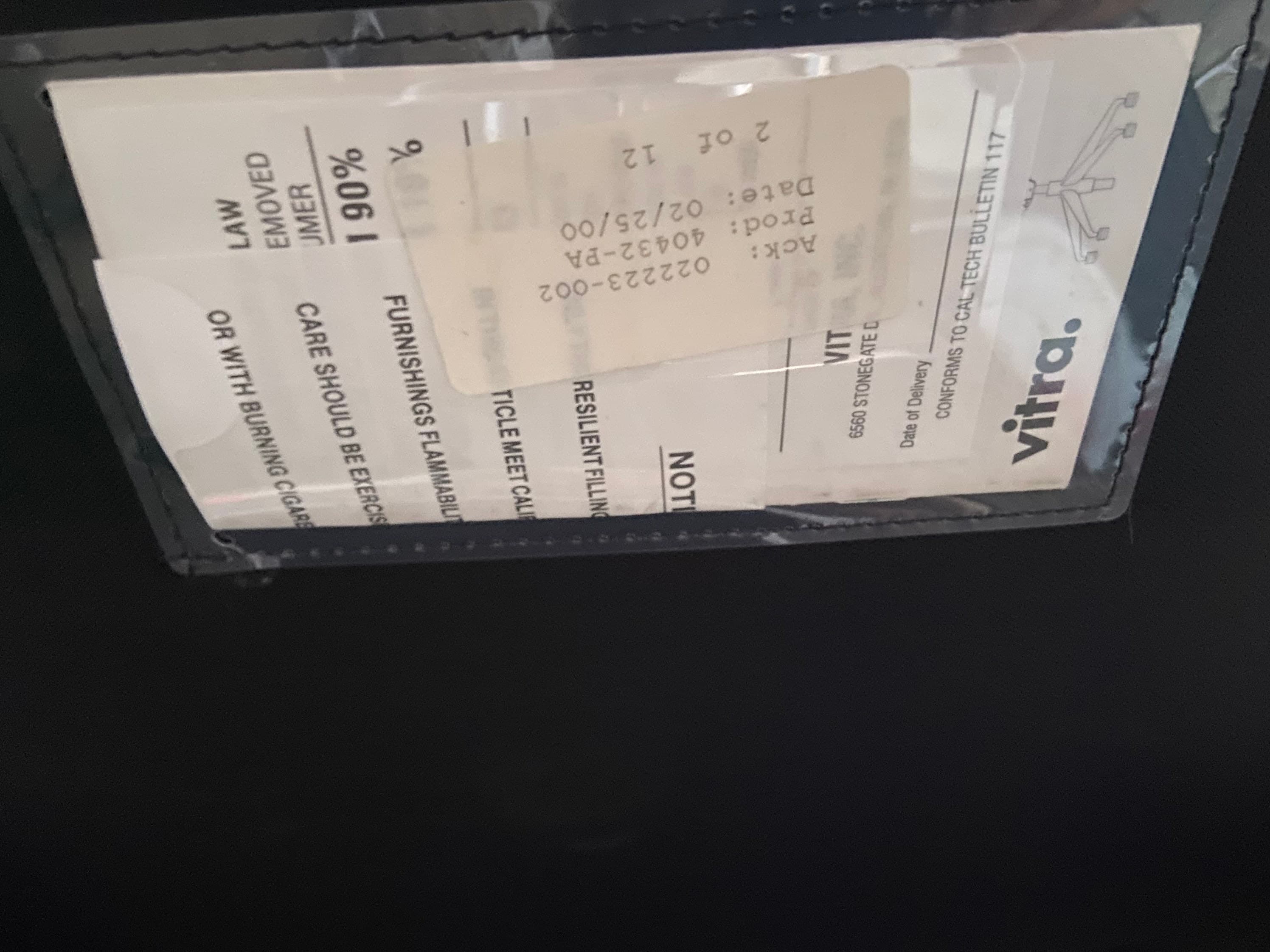 2000 Vitra Meda desk chair in black leather and polished aluminum by Alberto Meda - Thumbnail 8