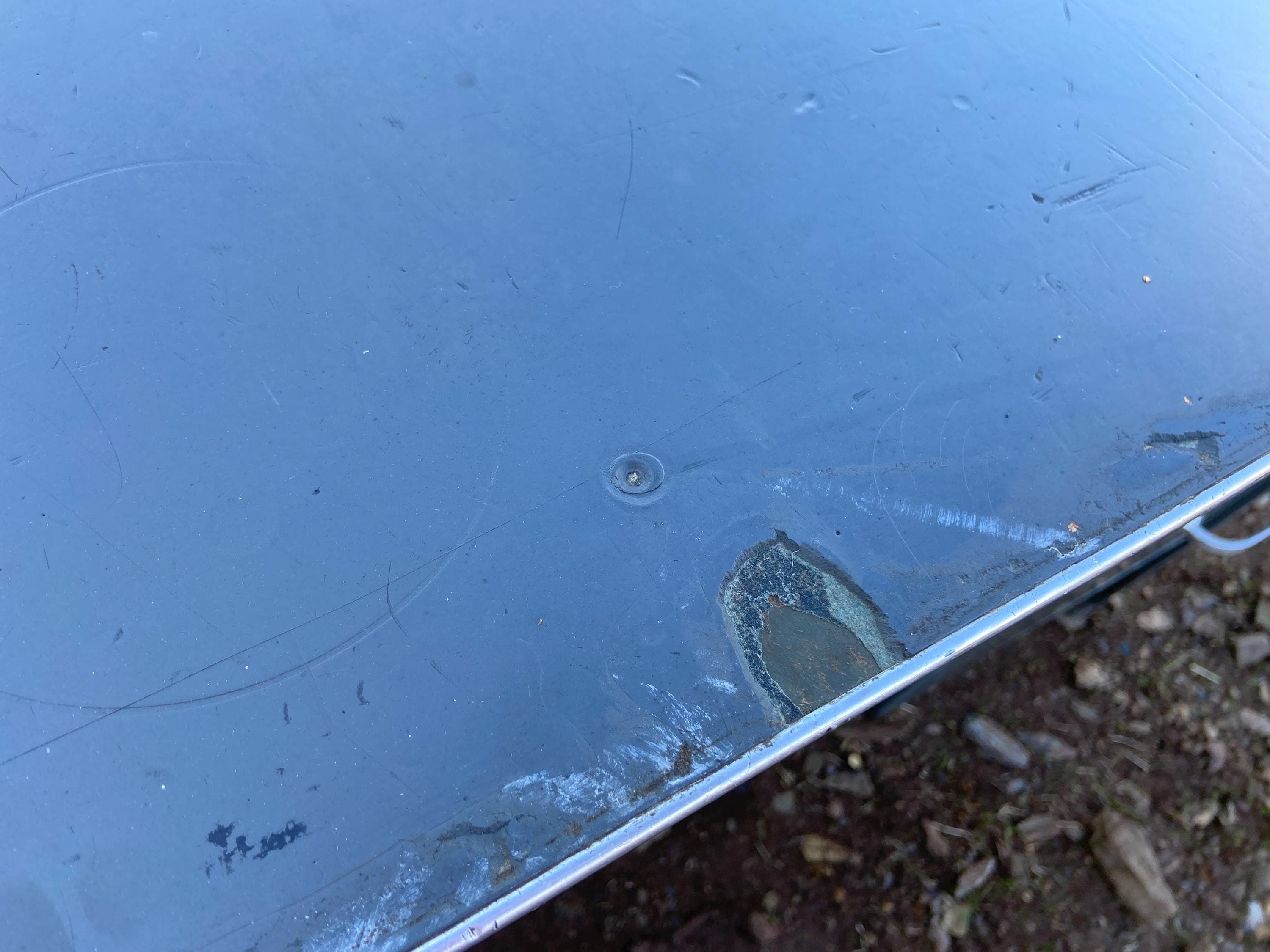 vintage mid century modern metal tanker desk - Thumbnail 6