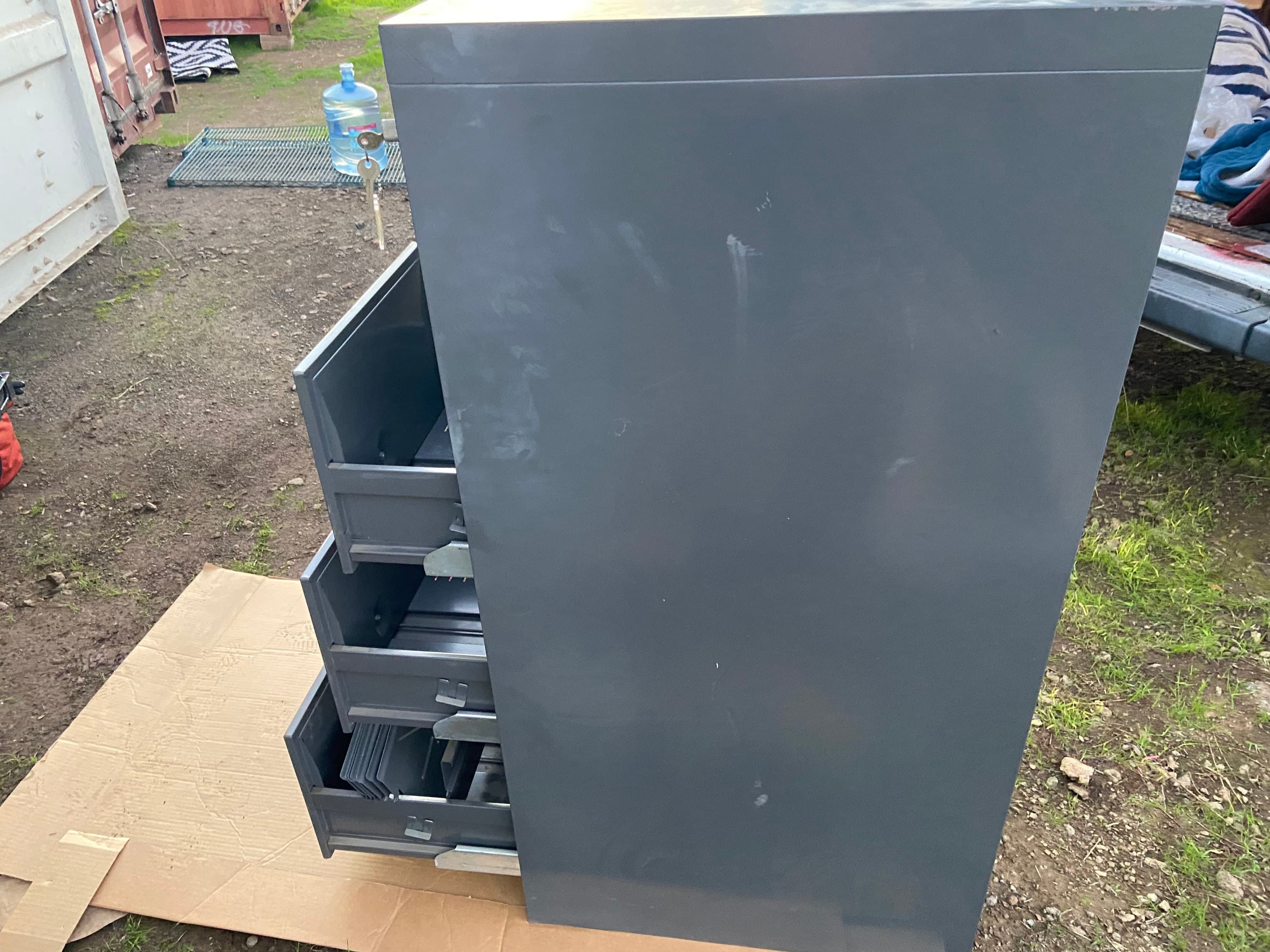 Vintage cole steel metal file index card storage cabinet - Thumbnail 6