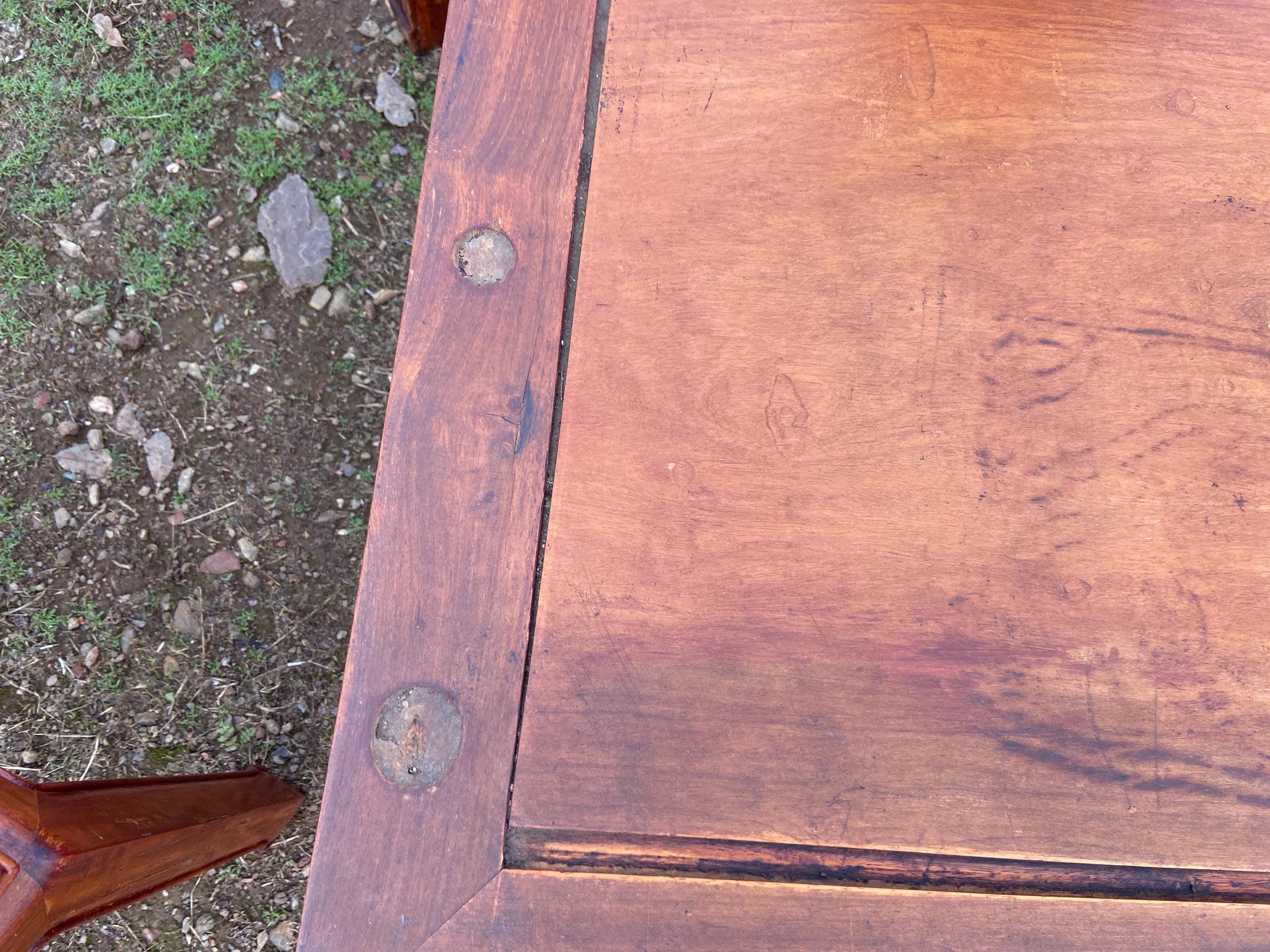 antique Chinese rosewood dining room chairs set of 8 need restoration and repair - Thumbnail 7